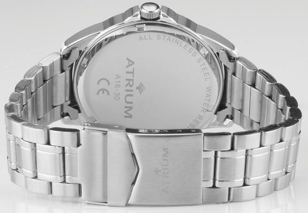 Atrium Quarzuhr A16-30, Armbanduhr, Herrenuhr,Damenuhr,Edelstahlarmband, bis 10bar wasserdicht