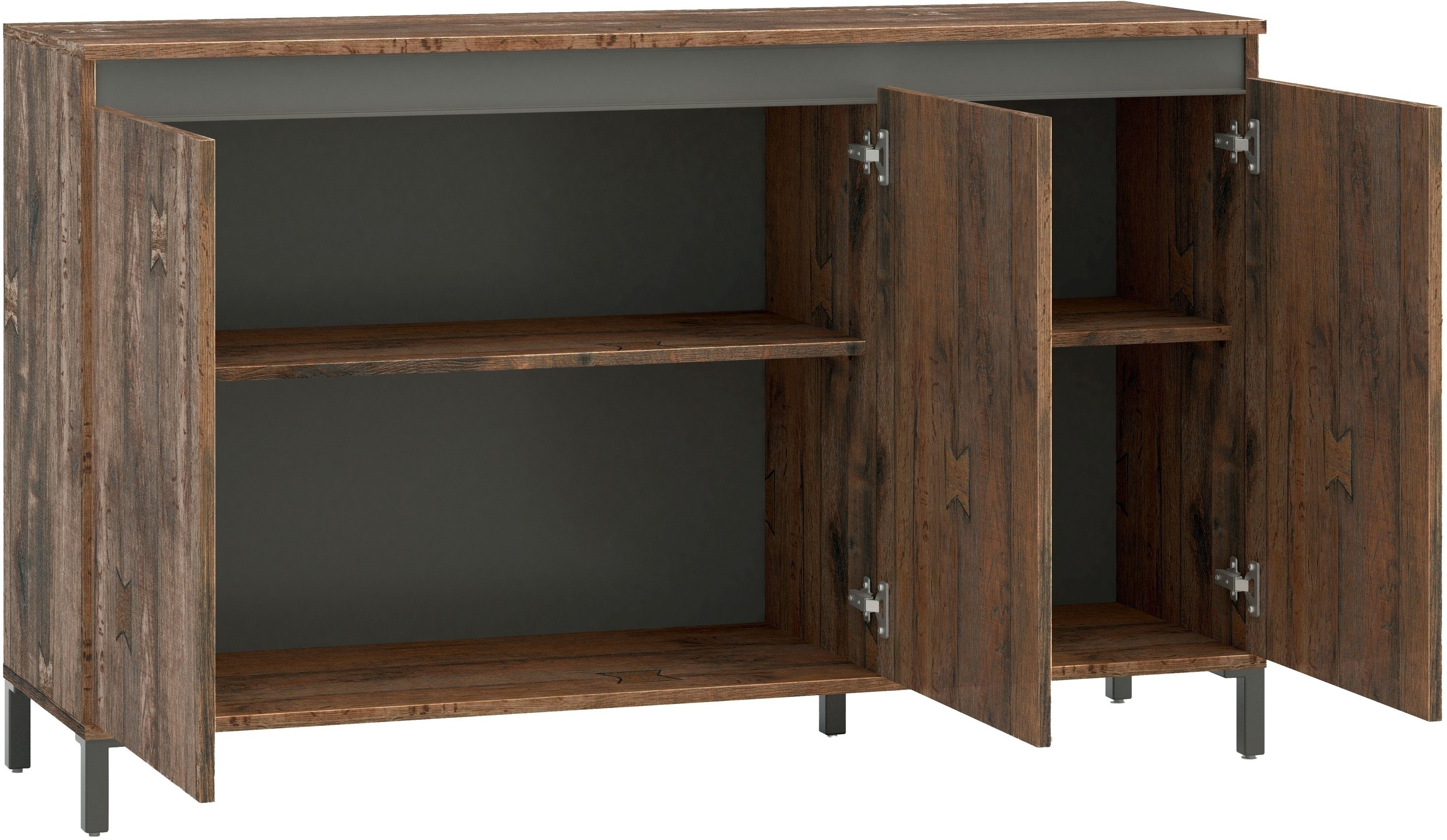 KITALY Sideboard in Eiche, Holzwerkstoff - günstig online kaufen