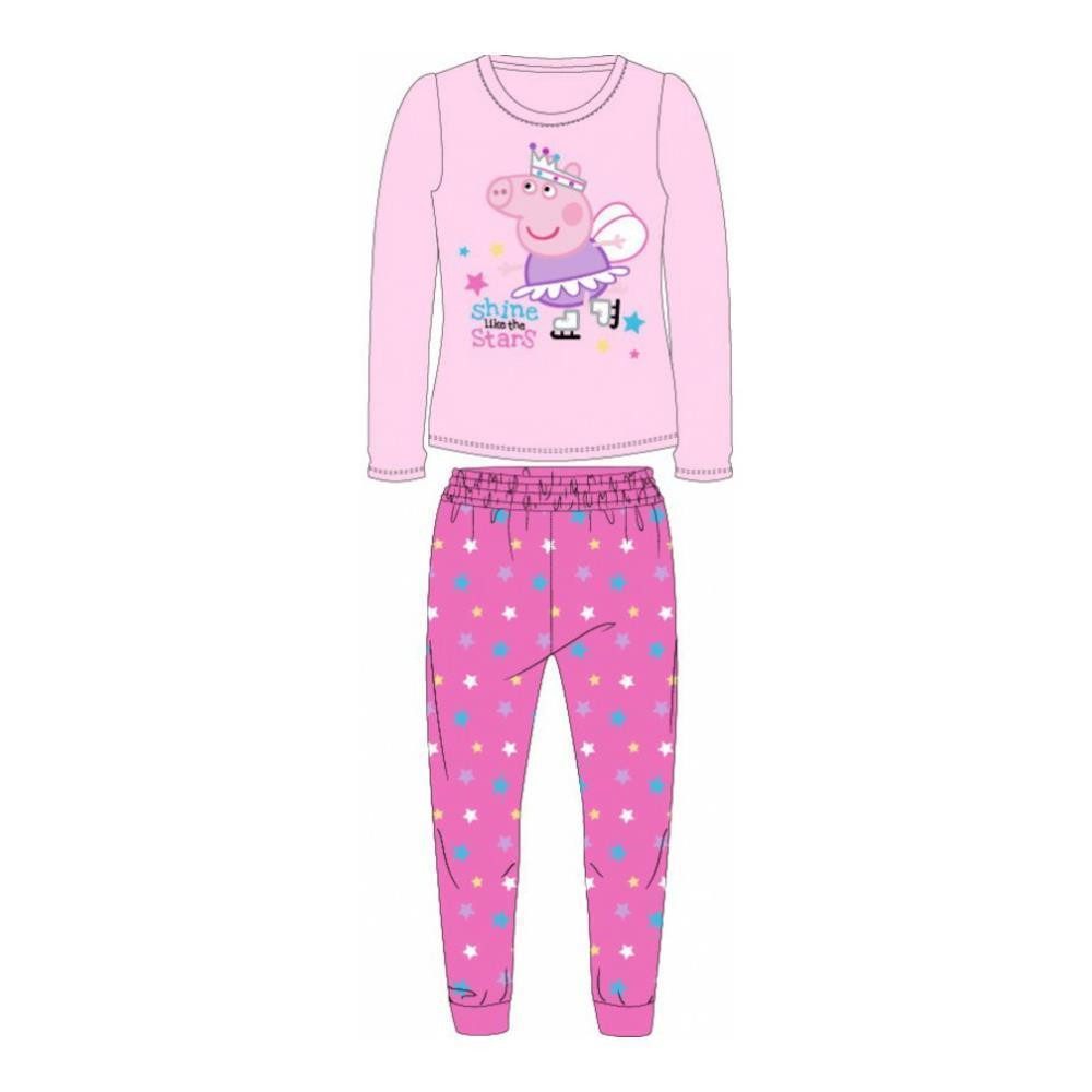 Peppa Pig Pyjama Pyjama für Mädchen Peppa Pig, "shine like the Stars", Gr. 92-116 (Set, 2 tlg)