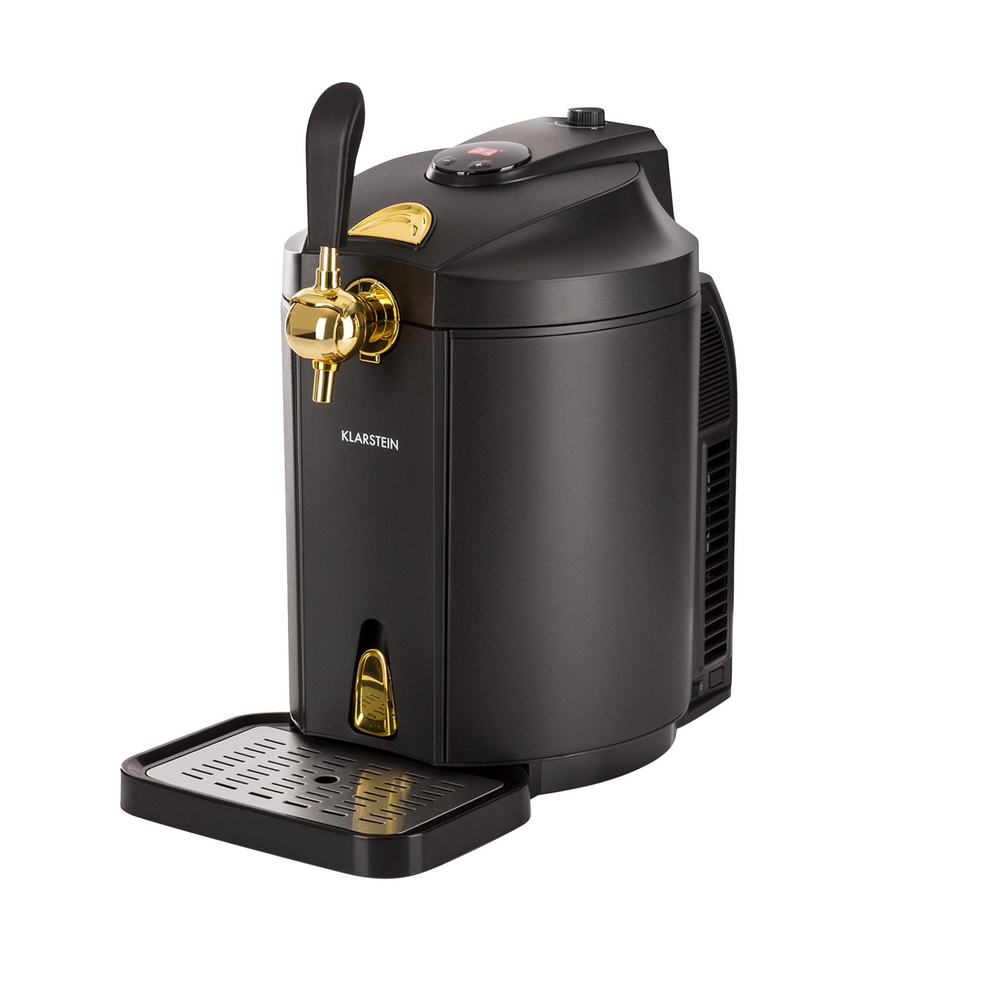 Klarstein Bierzapfanlage Skal Bierzapfanlage 5 L Fässer CO2 Bierkühler 2-12 °C Edelstahl, Bierzapfanlage Bierkühler 5l Fässer CO2
