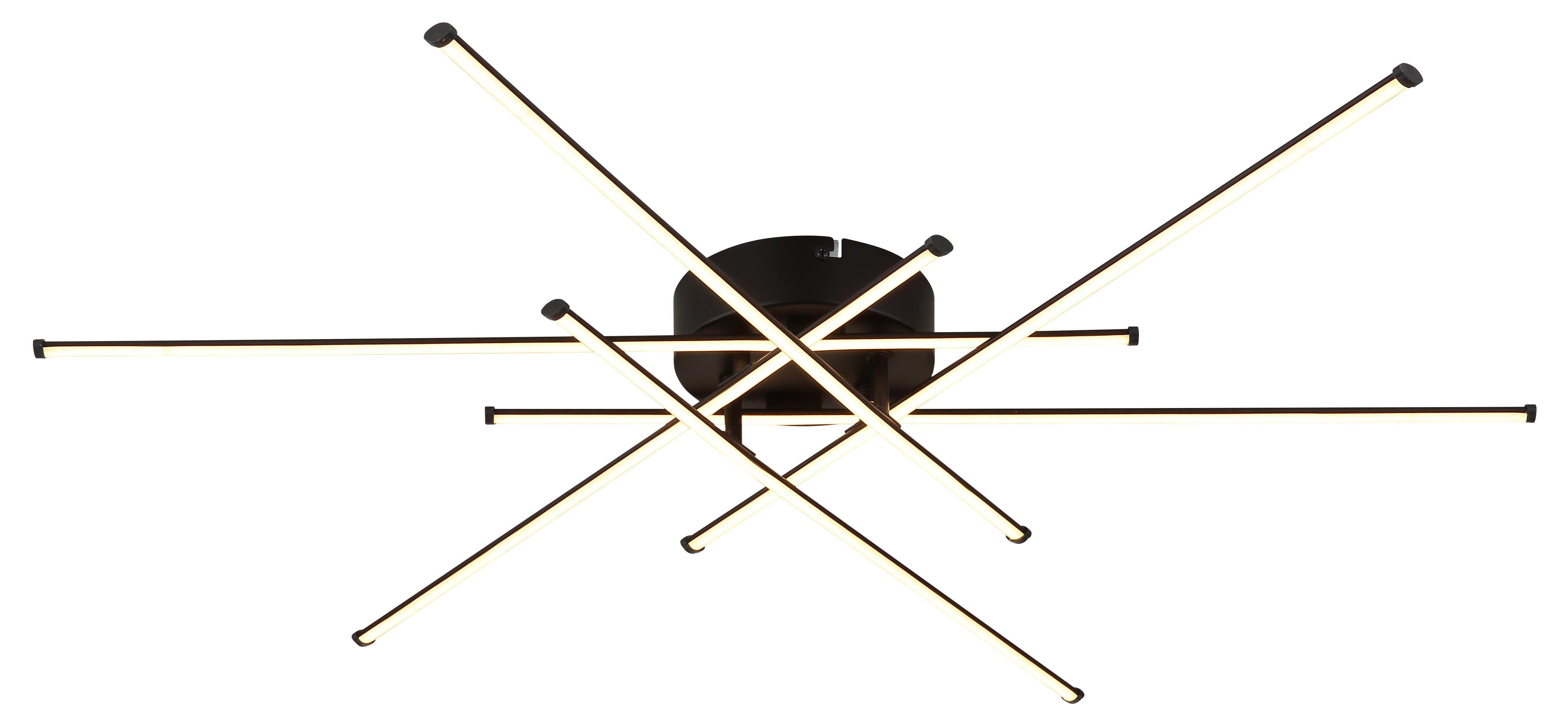 GLOBO LIGHTING Deckenleuchte LAWSON, LED fest integriert, Warmweiß, Deckenlampe Wohnzimmer-Leuchte Schlafzimmer-Leuchte Flur Küche