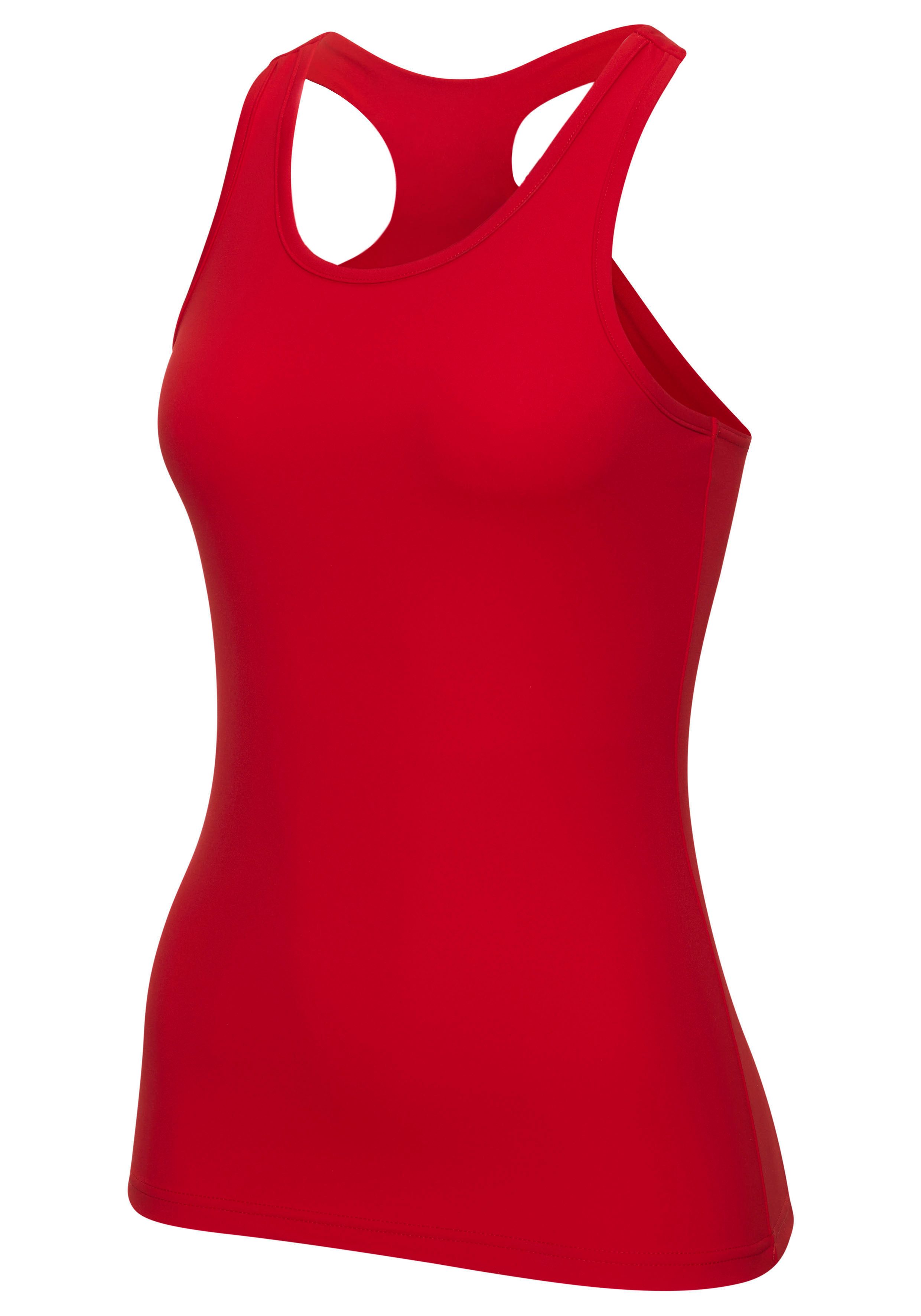 LASCANA ACTIVE Sporttop mit Racerback und Logo-Badge