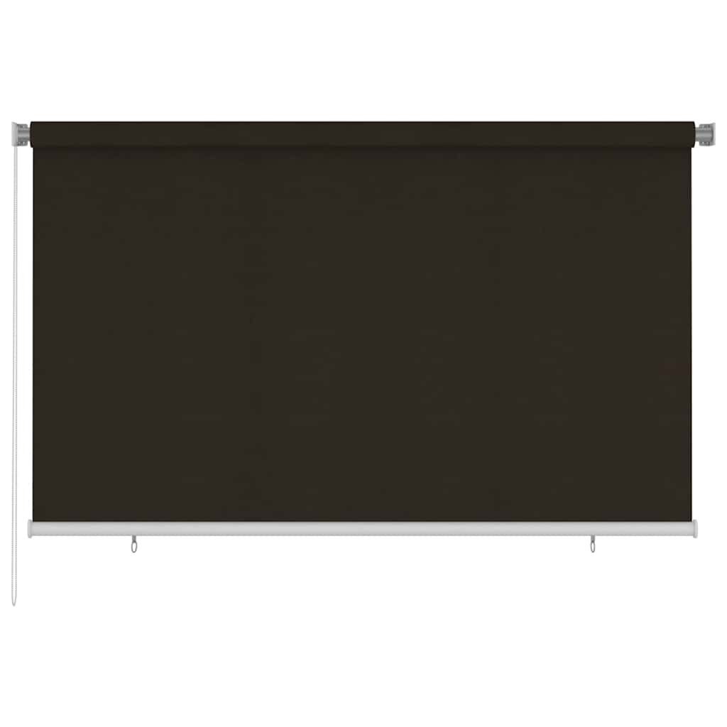 Rollo Außenrollo 245 (B) x 140 (H) cm Braun HDPE, vidaXL