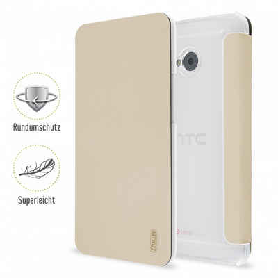 Artwizz Flip Case SmartJacket® for HTC One, gold