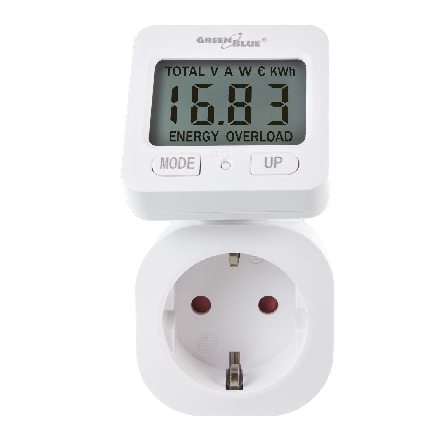 GreenBlue Stromverbrauchszähler GB615, Energieverbrauchszähler Wattzähler 3680W