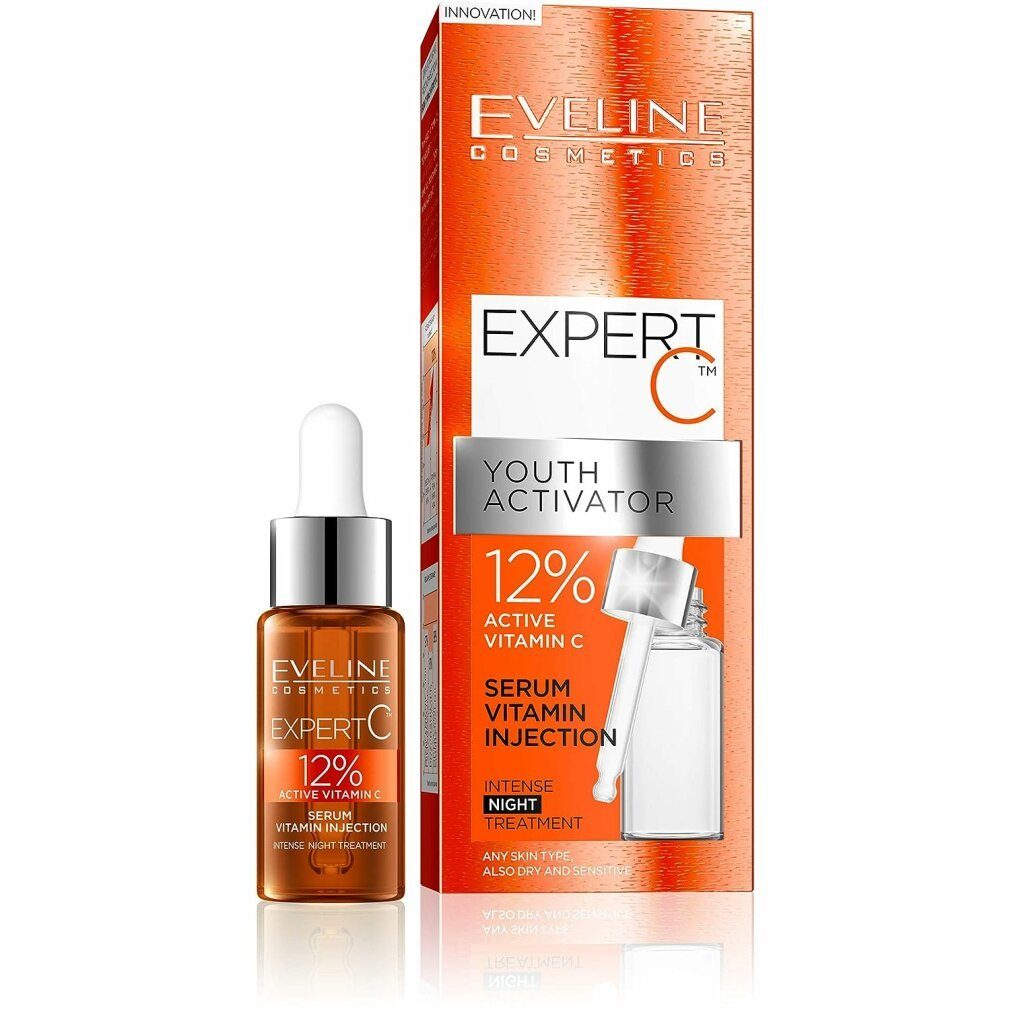 Eveline Cosmetics Nachtcreme Expert C Serum-Vitamin-Boost für alle Hauttypen für die Nacht 18ml (W)