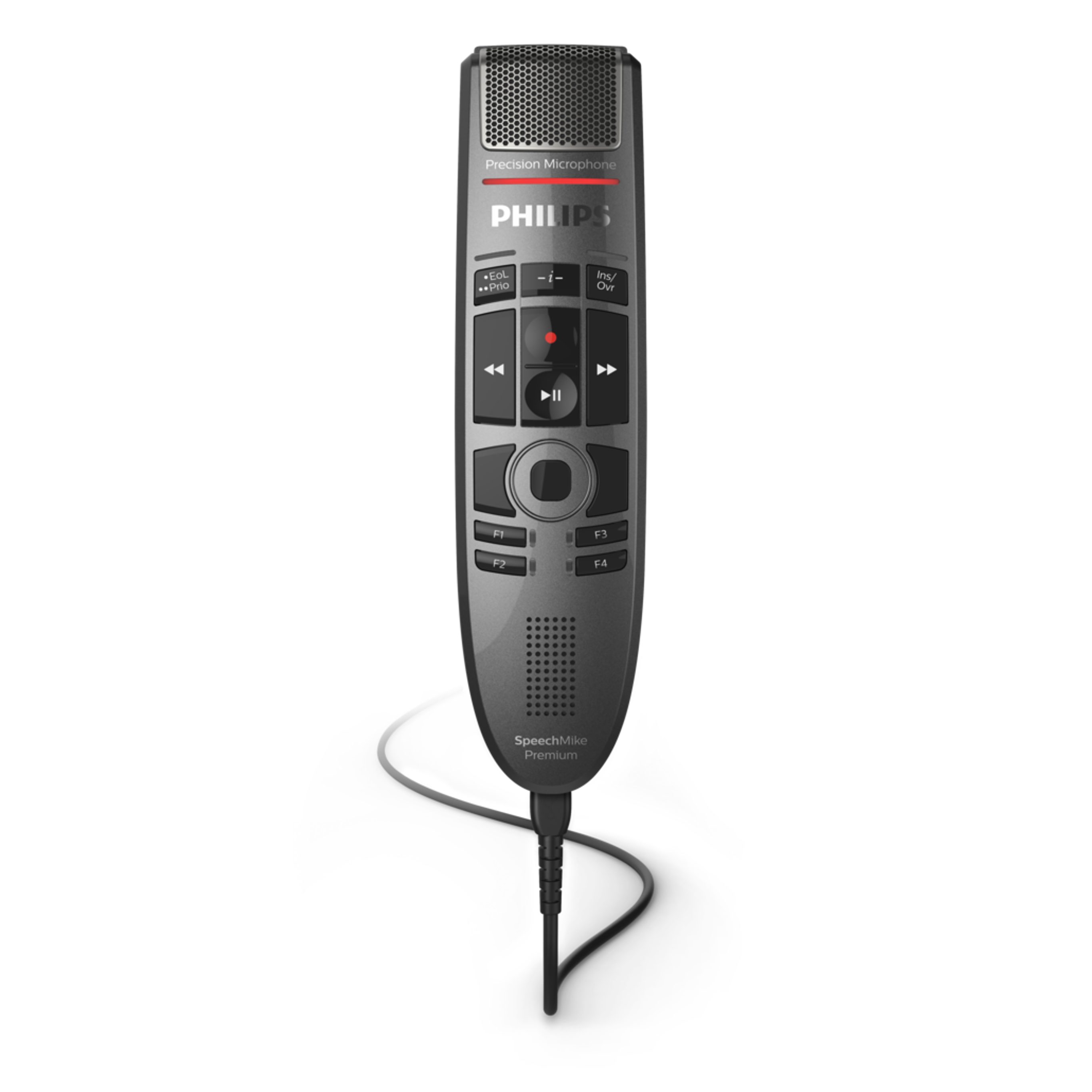 Philips SMP3700 SpeechMike Premium Touch Diktiermikrofon Digitales Diktiergerät (Studioqualität, Drucktasten, Bewegungssensor)