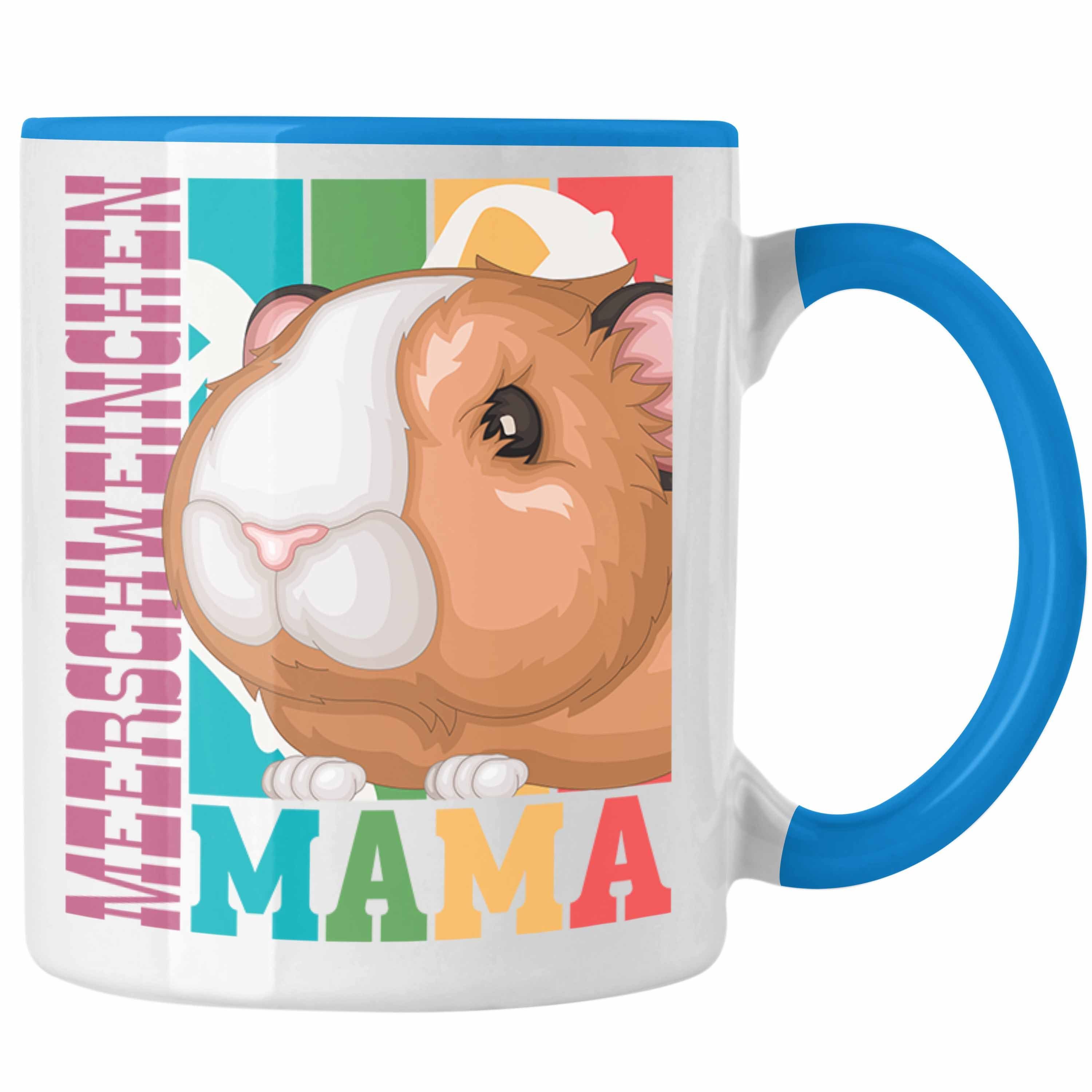 Mama Meerschweinchen Blau Tasse Tasse - Trendation Besitzerin Trendation Geschenk Hasen für