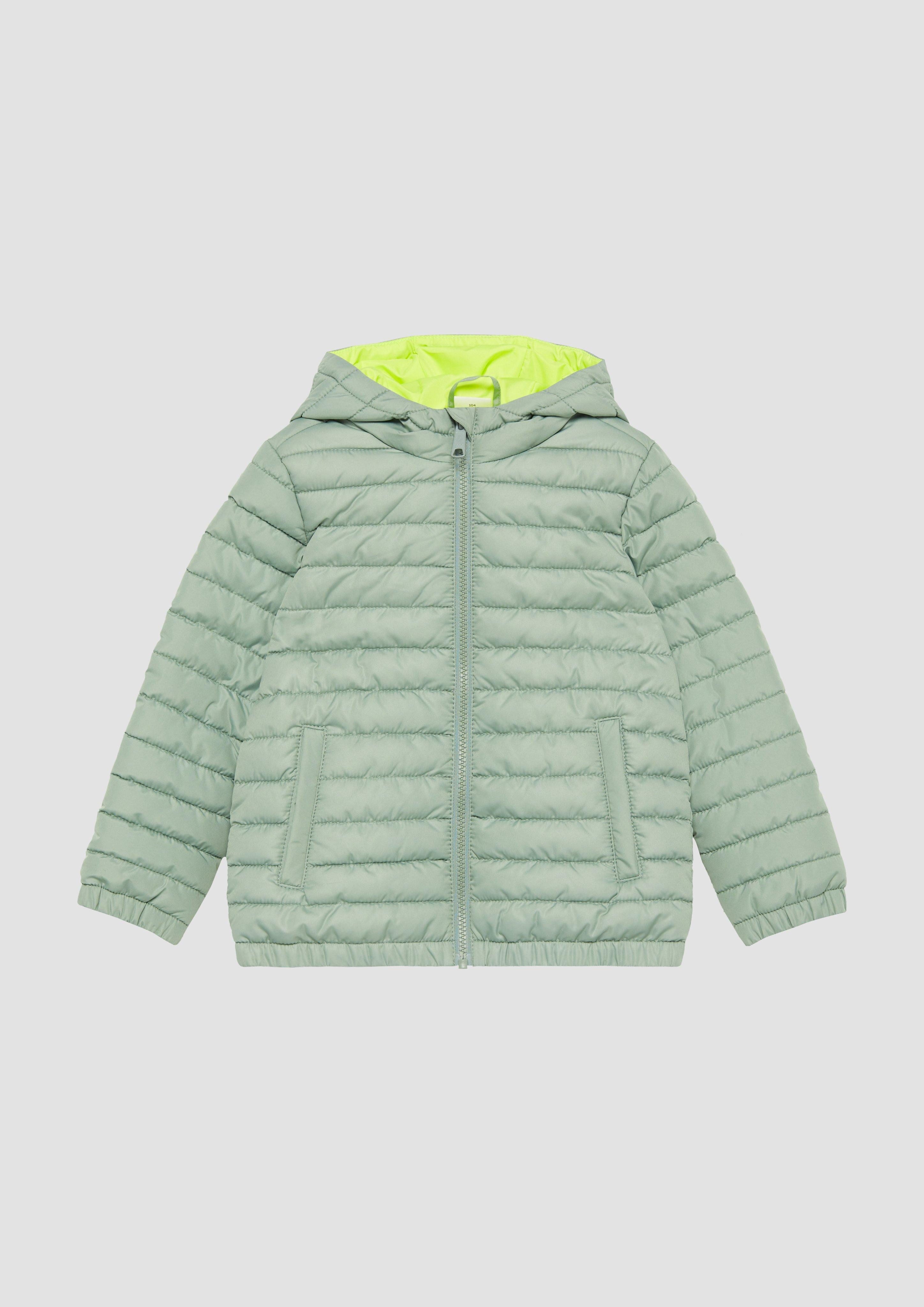 Outdoorjacke Leicht wärmende Steppjacke mit dekorativem Reflektor-Detail