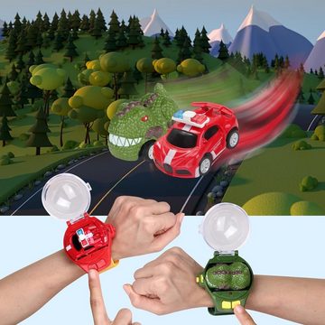 autolock RC-Auto Mini Fernbedienung Auto Uhr Spielzeug Remote Control Car Watch Toys, 2,4 GHz Armbanduhr Spielzeug USB Elektrisches Spielzeugauto für Jungen