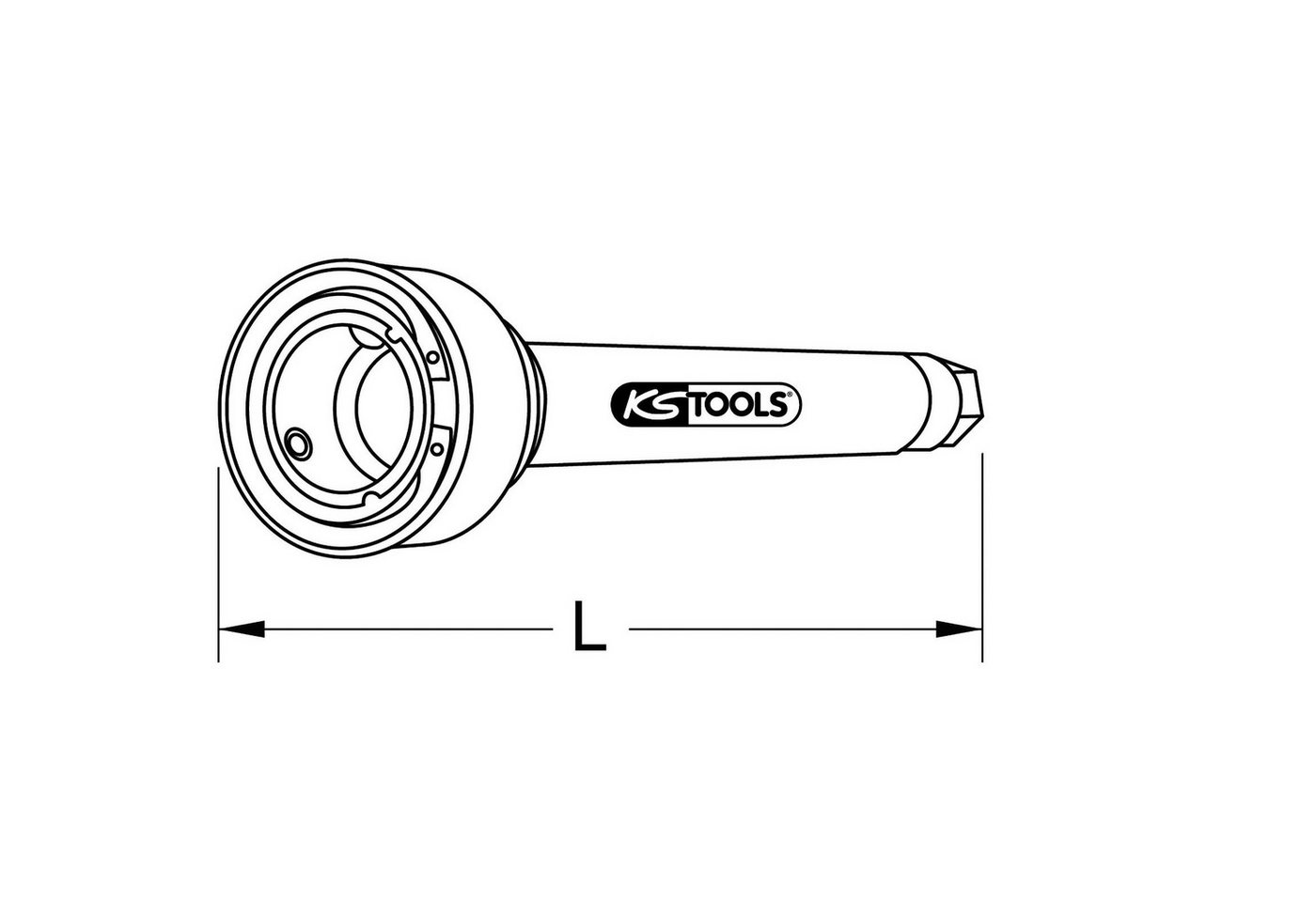 Thumbnail - KS Tools Montagewerkzeug KS TOOLS Axial-Gelenk-Spezialschlüssel 420 mm - 150.1600