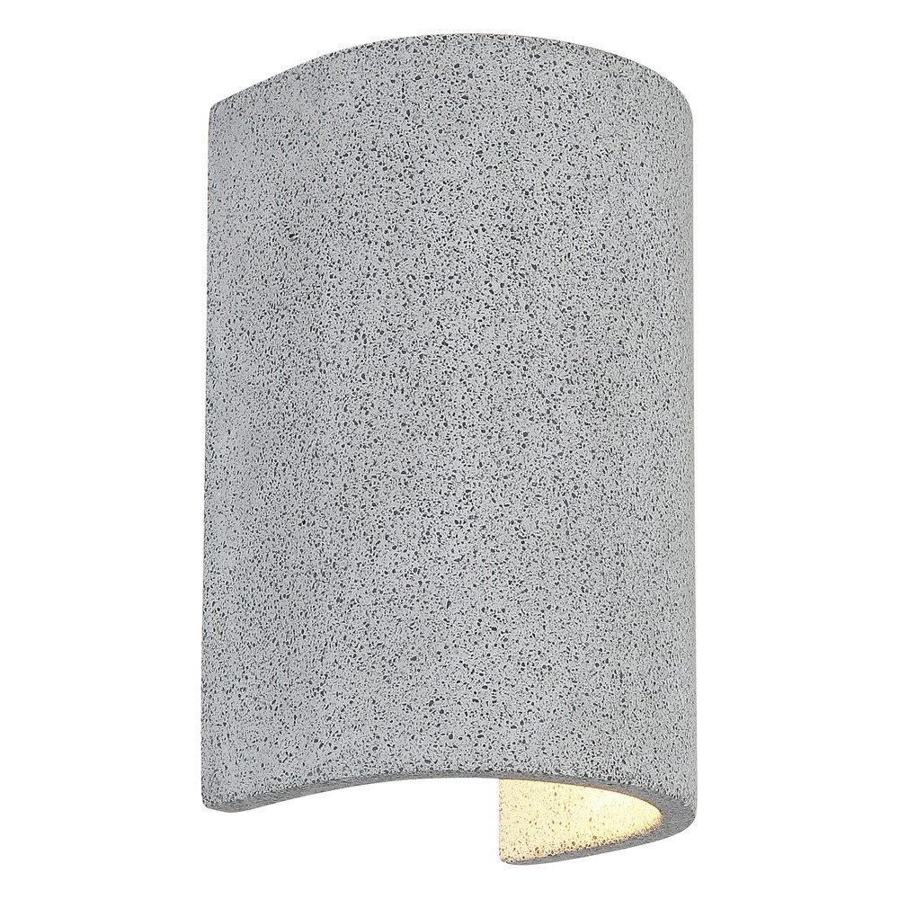 GLOBO LIGHTING LED Außen-Wandleuchte, Leuchtmittel nicht inklusive, Außen-Wandleuchte Wandlampe Fassadenleuchte Beton Up-Down Weiß H 19 cm