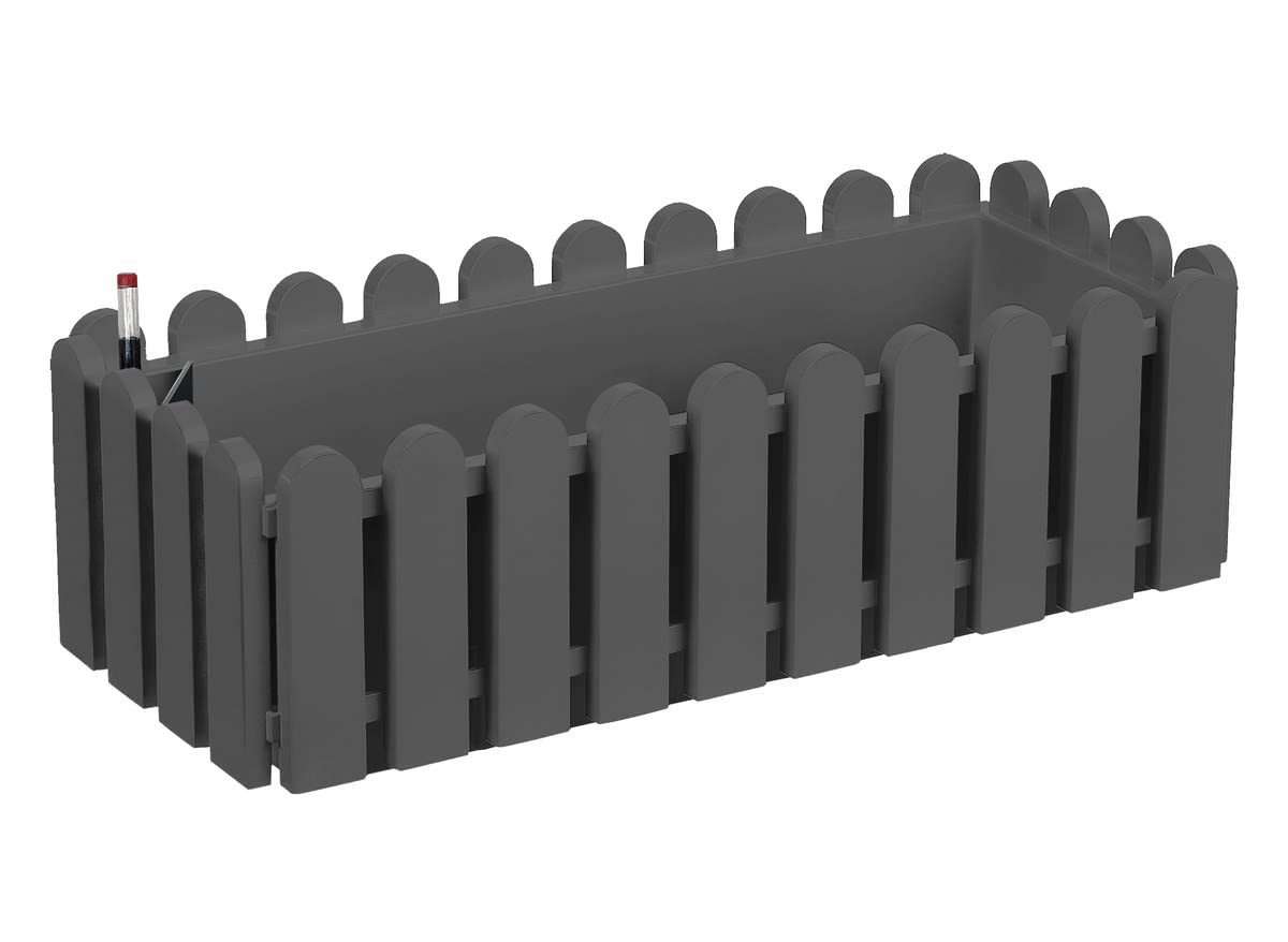 ONDIS24 Blumenkasten Landhaus Balkonkasten Kasten Aqua Comfort Pflanzkübel, aus recyceltem Kunststoff, witterungsbeständig, inkl. Wasserspeicher