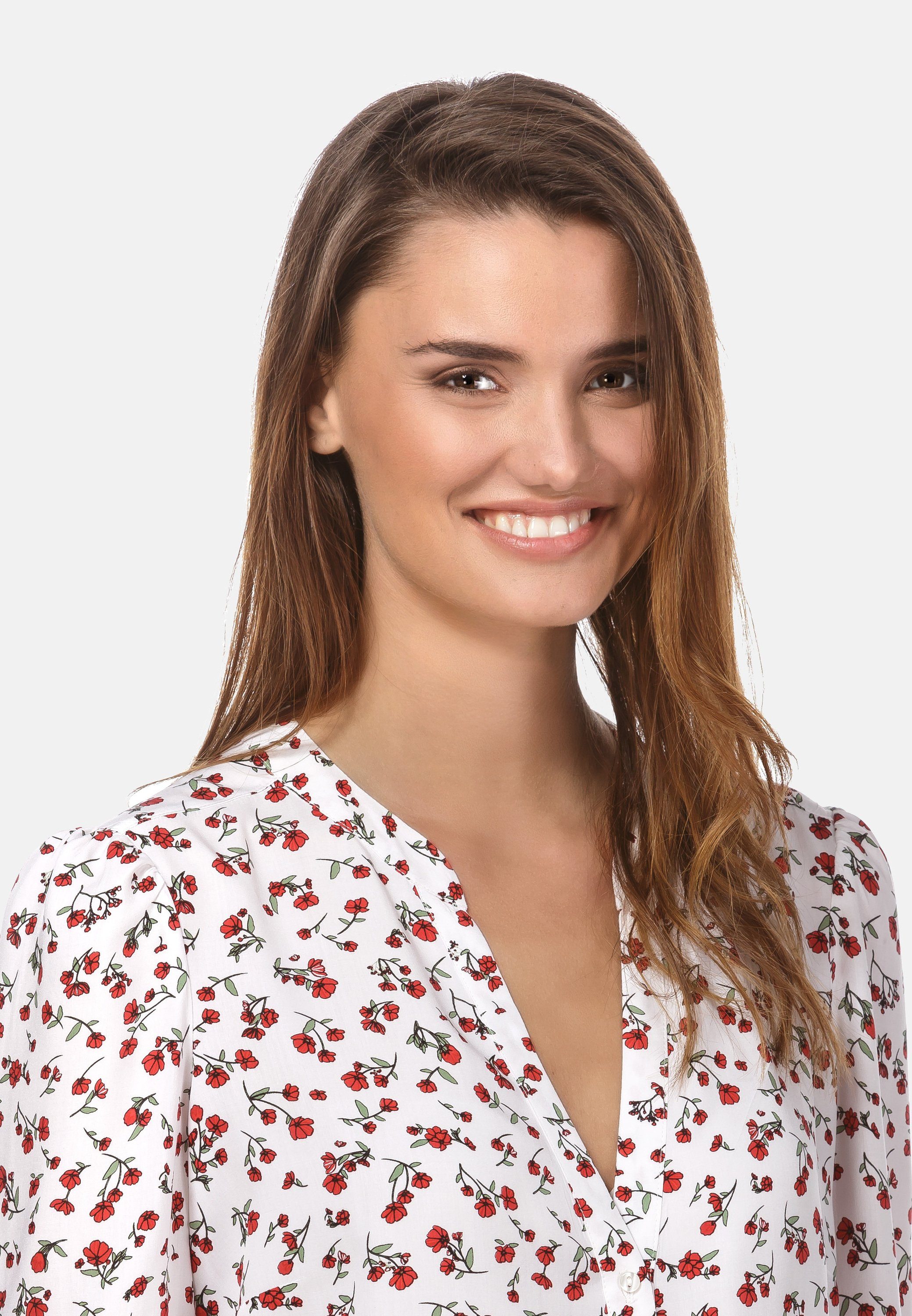 Vincenzo Boretti Klassische Bluse leicht tailliert