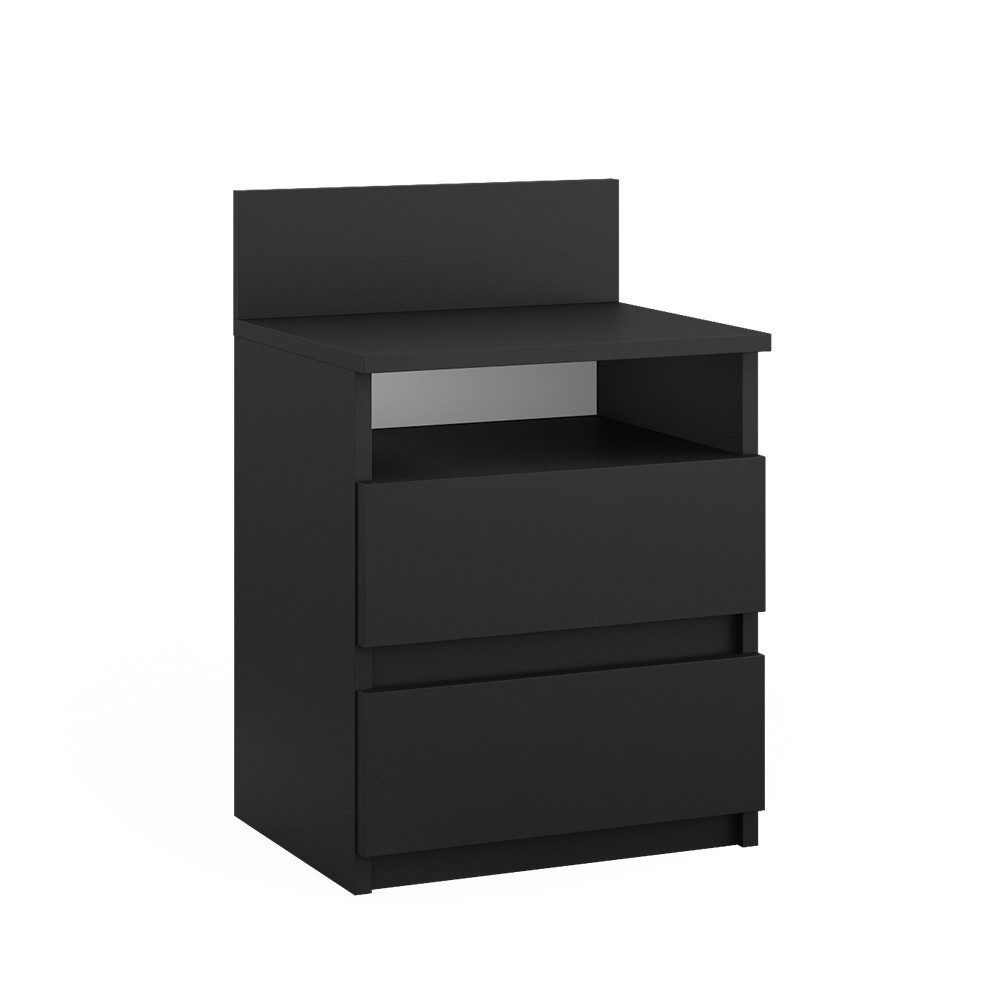 Vicco Nachtschrank Monty, Schwarz, 39.6 x 59.1 cm günstig online kaufen