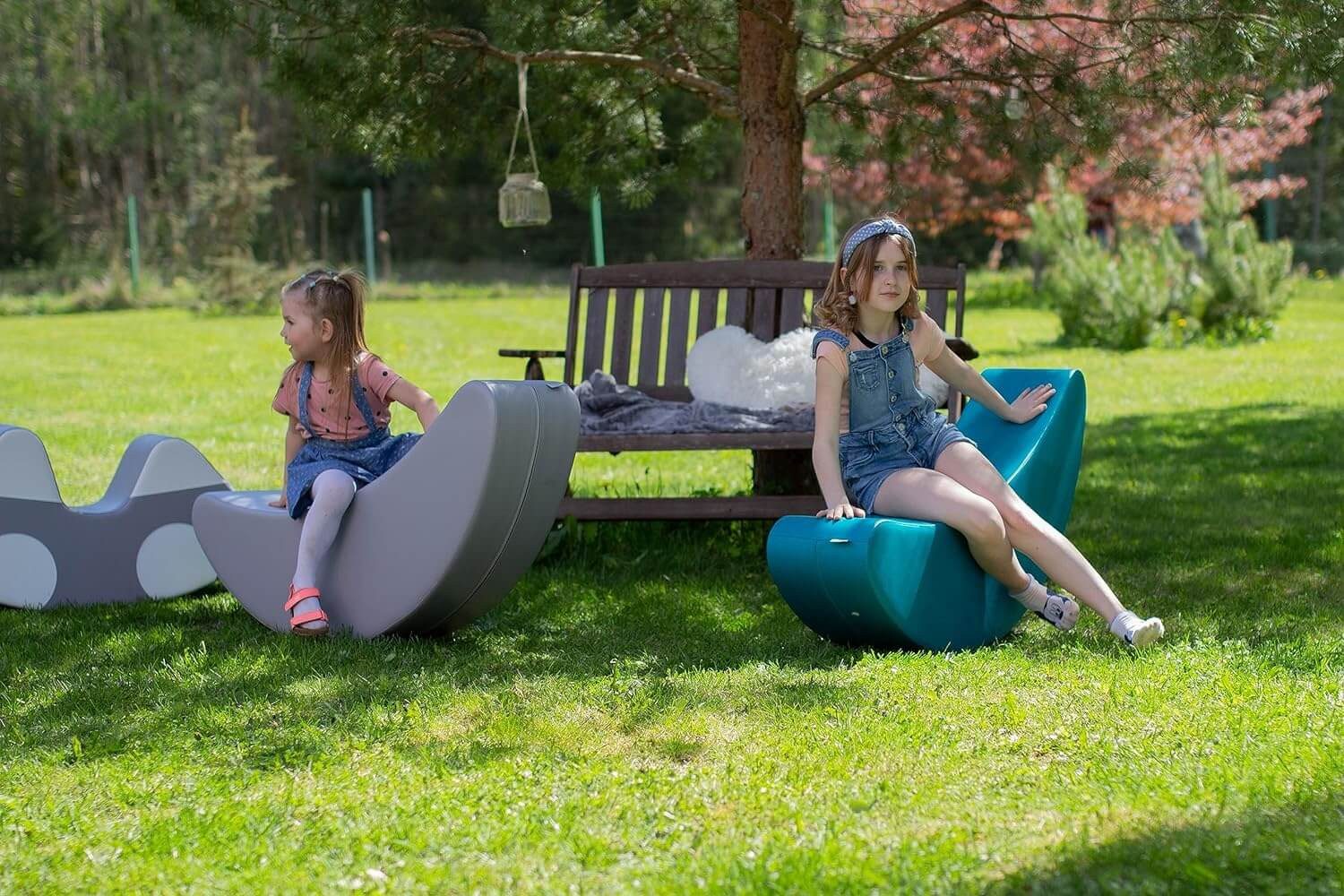 IGLUSoftplay Schaukelpferd IGLU Schaukelspielzeug IGLU XL -Schaukelpferd Banane aus Schaumstoff, hochwertige Verarbeitung