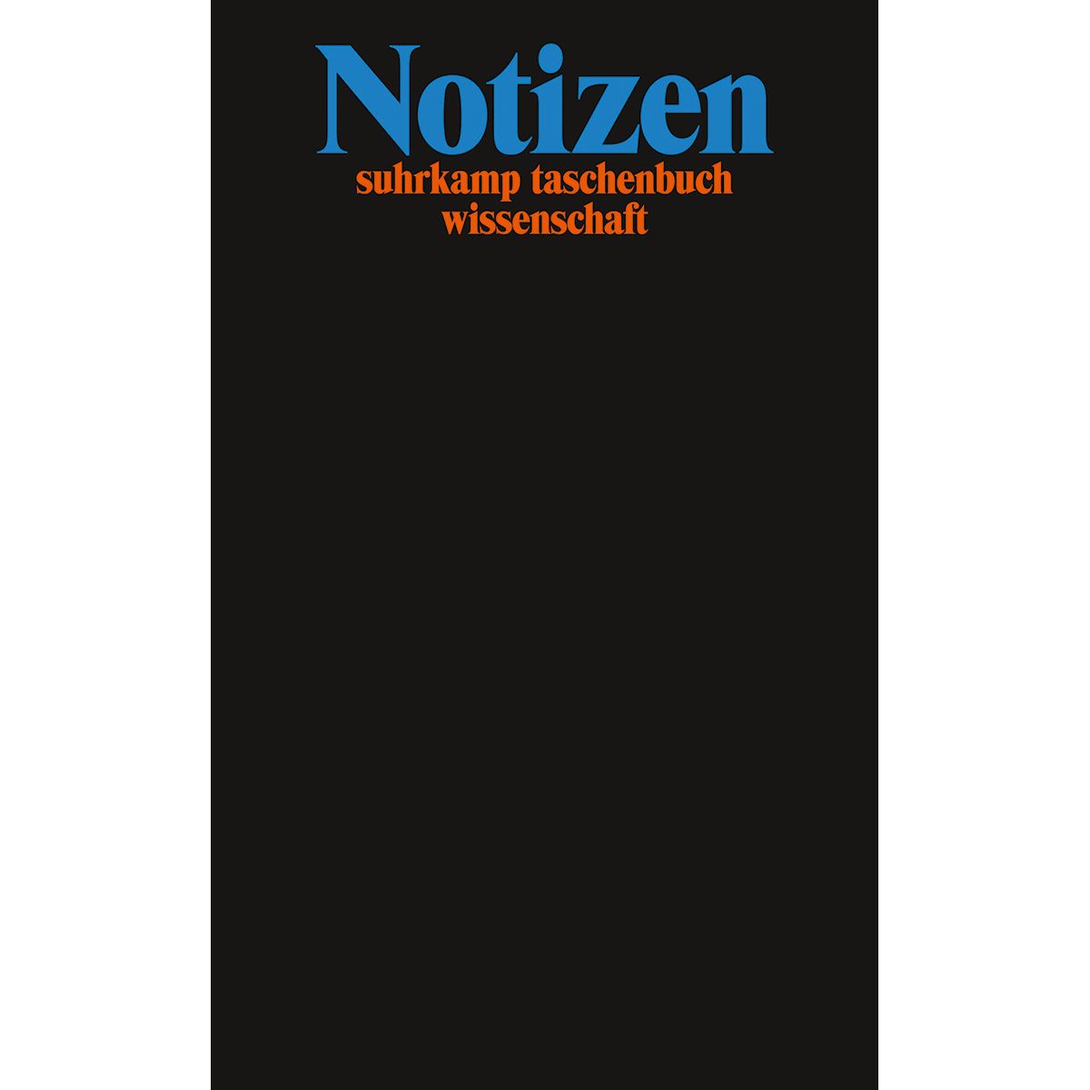 Suhrkamp Verlag Notizbuch Notizbuch 50 Jahre stw: Notizen (suhrkamp taschenbuch wissenschaft)