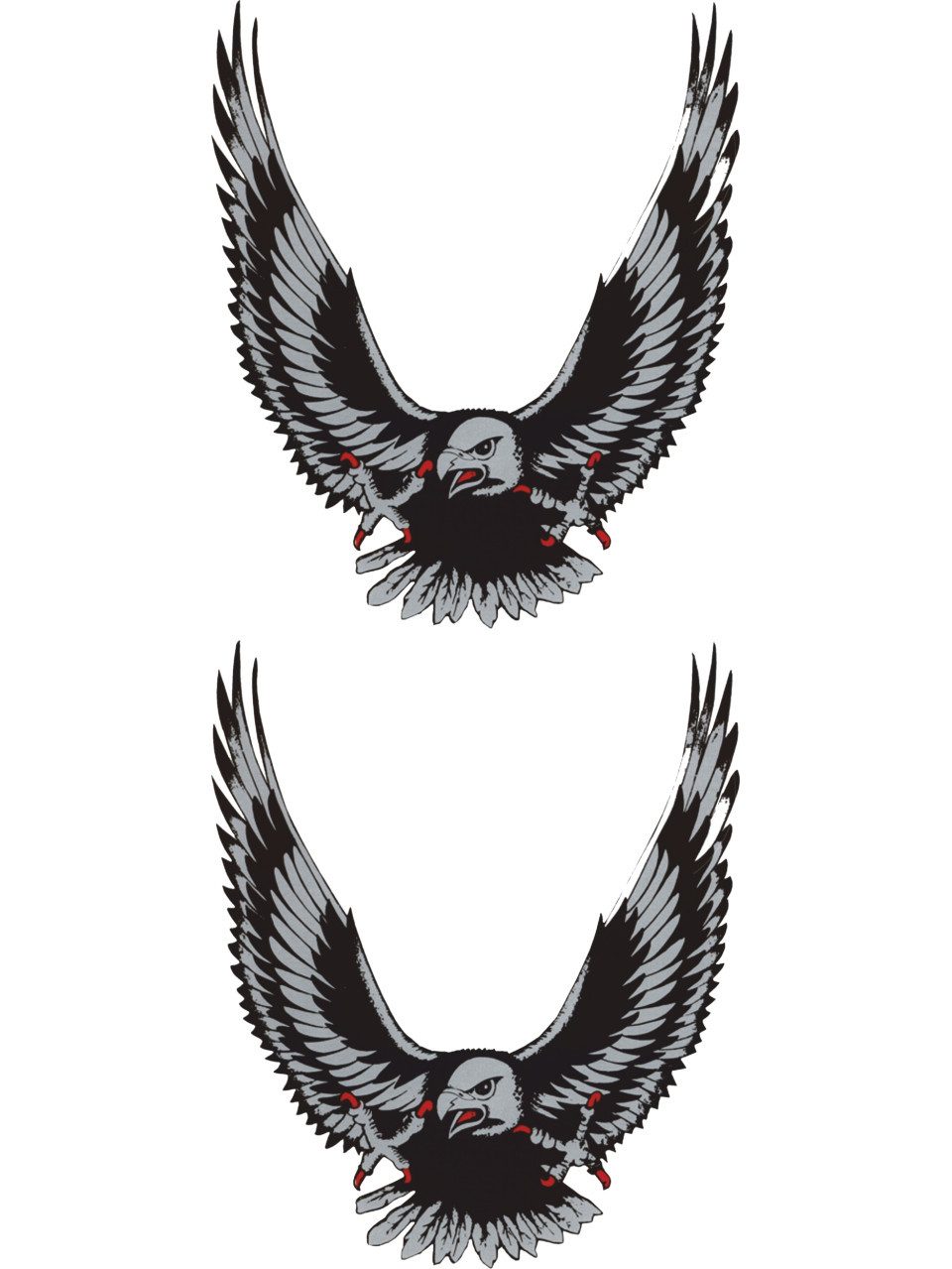 Hermann Schütz Aufkleber Hermann Schütz Aufkleber Adler silber 2er-Set je