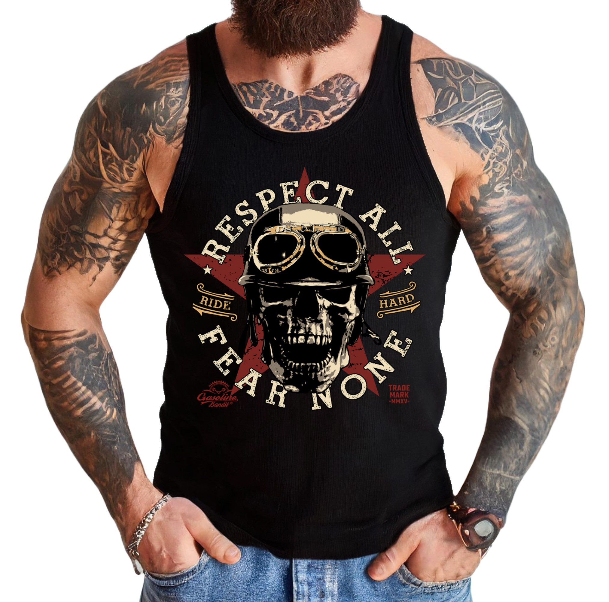 GASOLINE BANDIT® Tanktop Muskel-Shirt für Biker günstig online kaufen