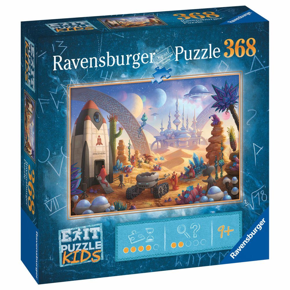 Ravensburger Puzzle Exit Die Weltraummission 368 Teile, Puzzleteile