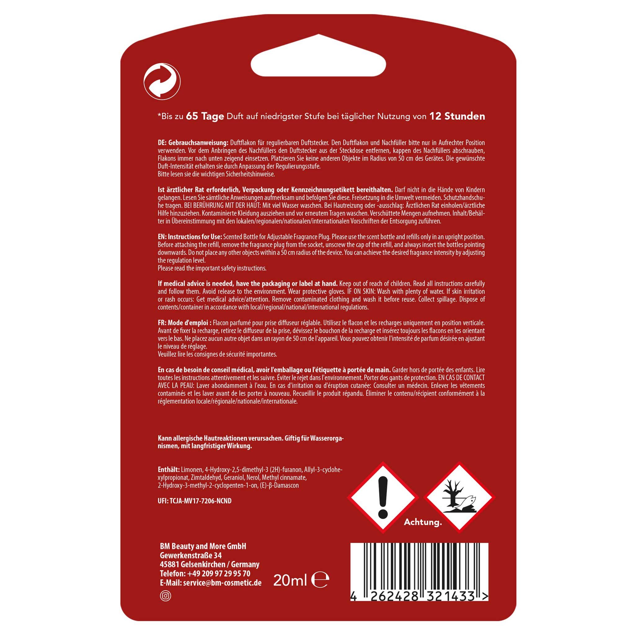 RUUM Raumduft-Nachfüllflasche Kompatibel mit 3Volution Duftstecker (Spar-Set, 3-St., (3er Pack) 20ml)