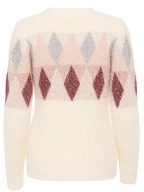 Christian Materne Strickpullover Rundhalspullover figurbetont mit Flauschgarn