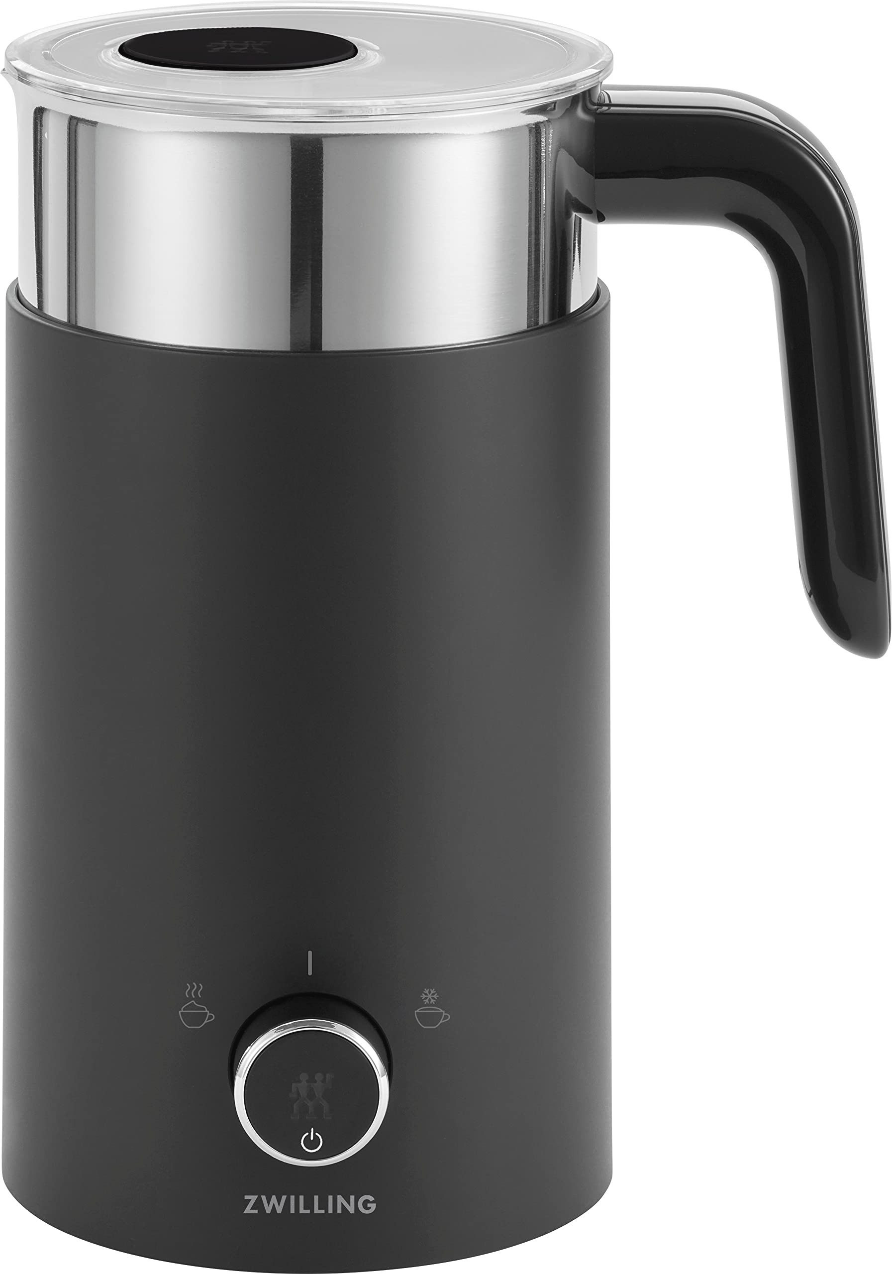 Zwilling Milchaufschäumer 1010479 Enfinigy, Elektrischer Milchaufschäumer, 400 ml, Heizbar, Schwarz