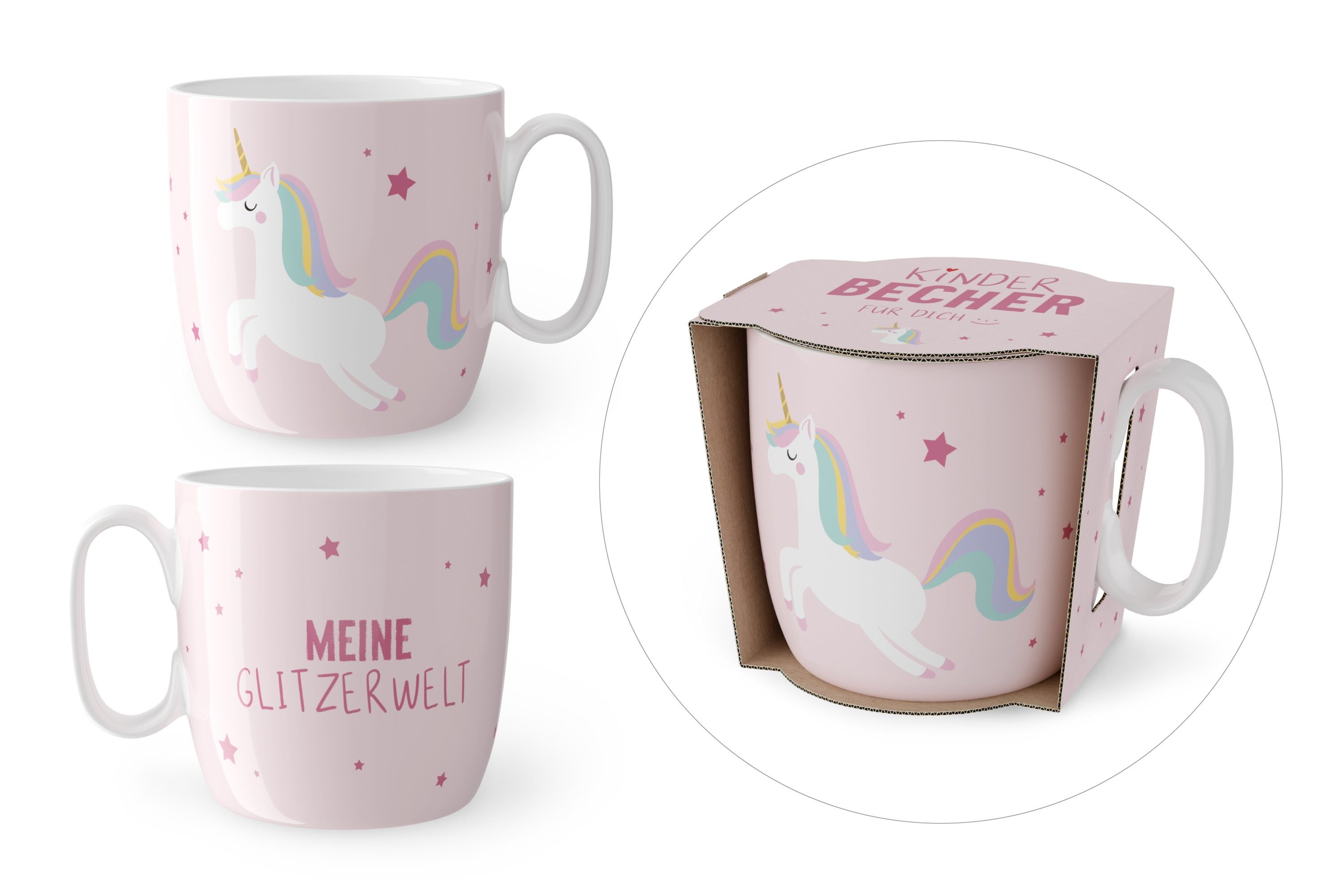 La Vida Tasse Kindertasse Kinderbecher Tasse Becher Porzellan 150ml la vida Auswahl, Material: Porzellan