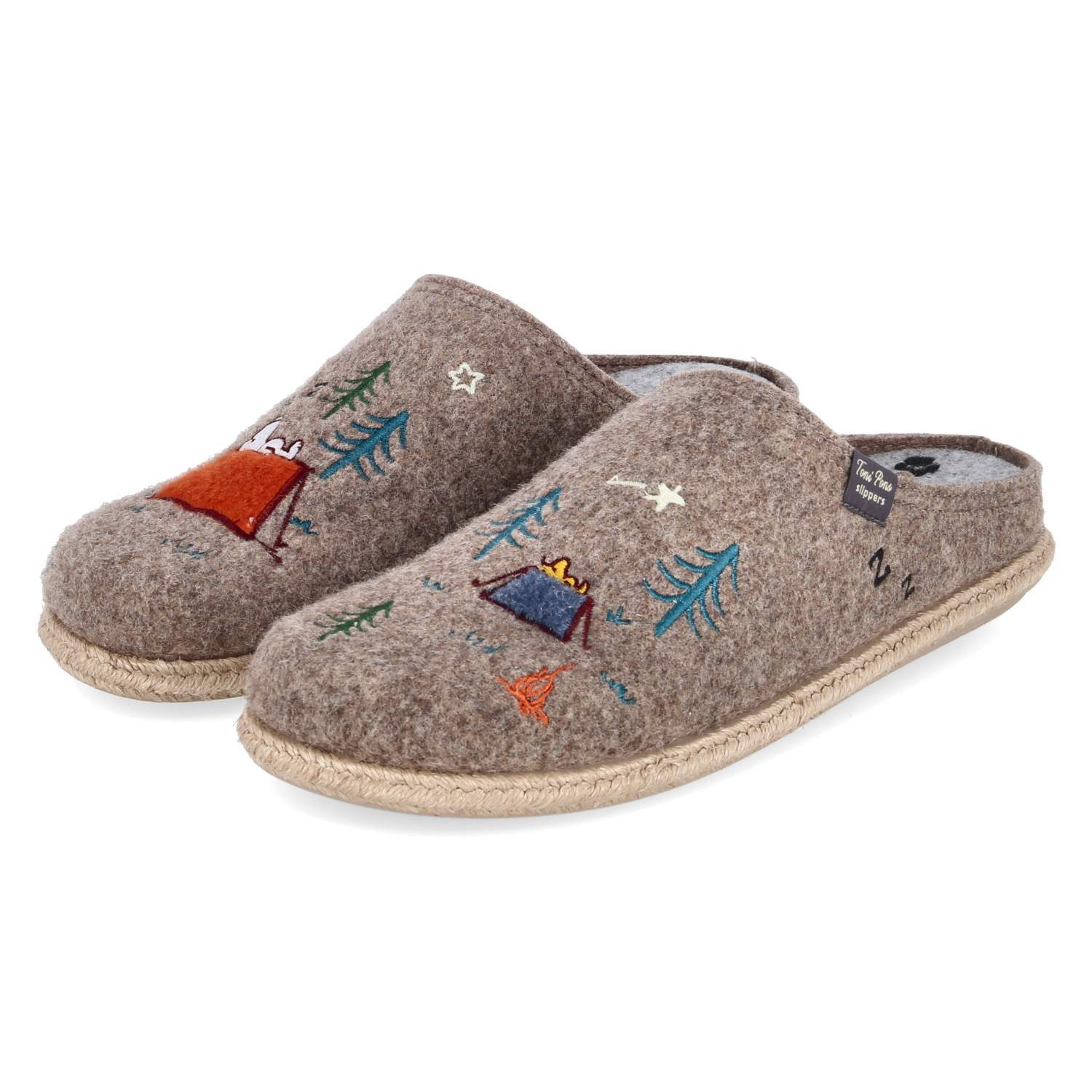 Toni Pons Toni Pons Pantoffeln Charlie Beige Herren Filz beige Pantolette