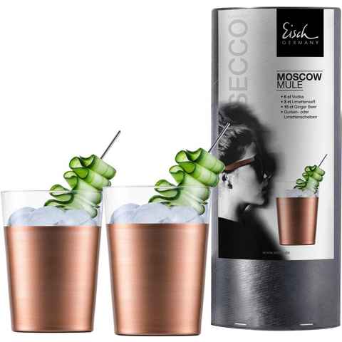 Eisch Cocktailglas Secco Flavoured Moscow Mule, Kristallglas, bleifrei, 550 ml, 2-teilig