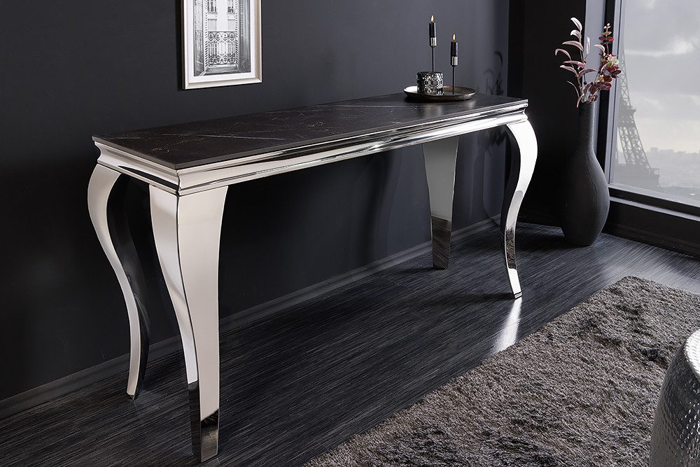 riess-ambiente Konsolentisch MODERN BAROCK 140cm schwarz günstig online kaufen