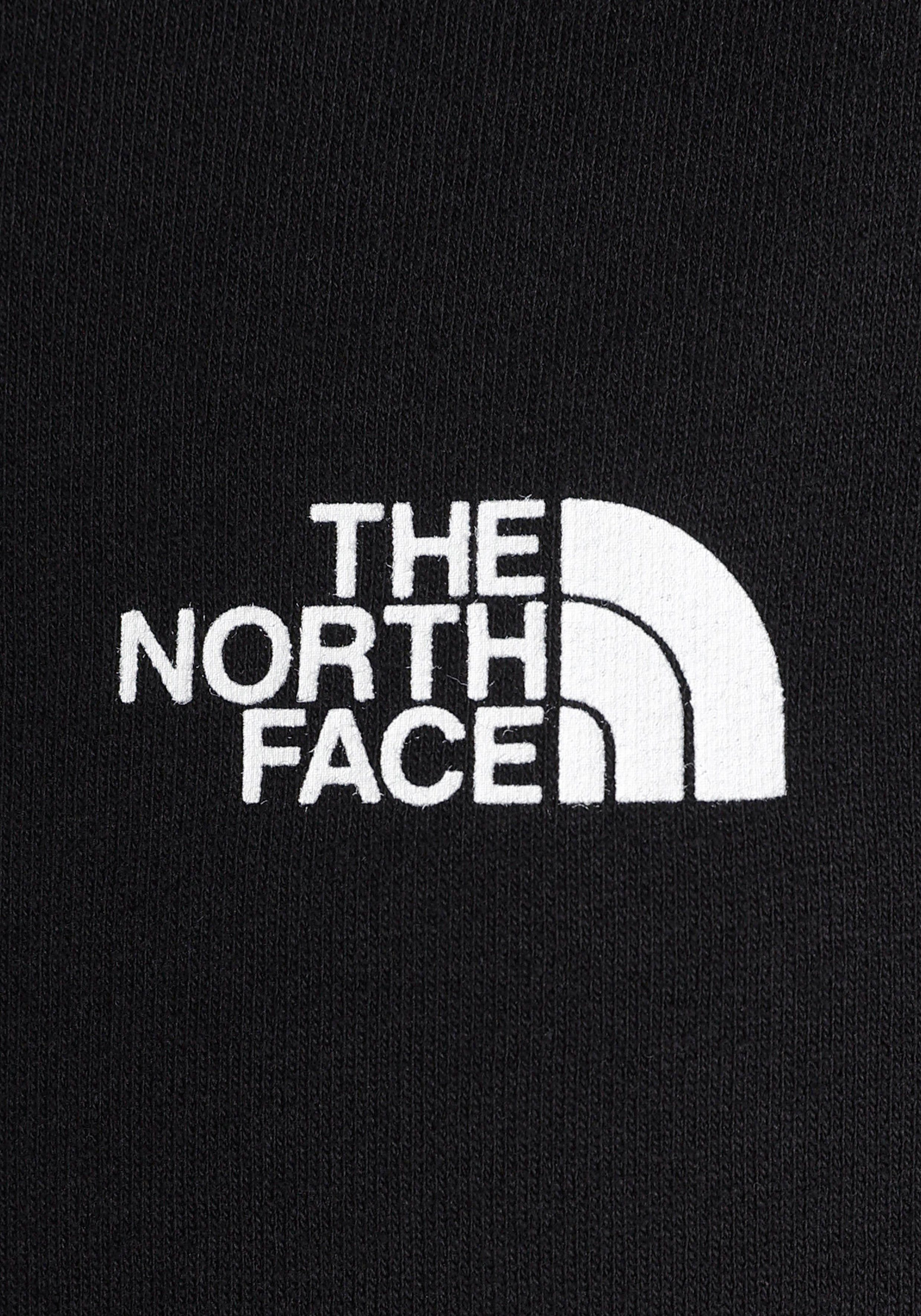 The HOODIE hinten SIMPLE M vorn Kapuzensweatshirt schwarz und Face mit DOME North Logoschriftzug