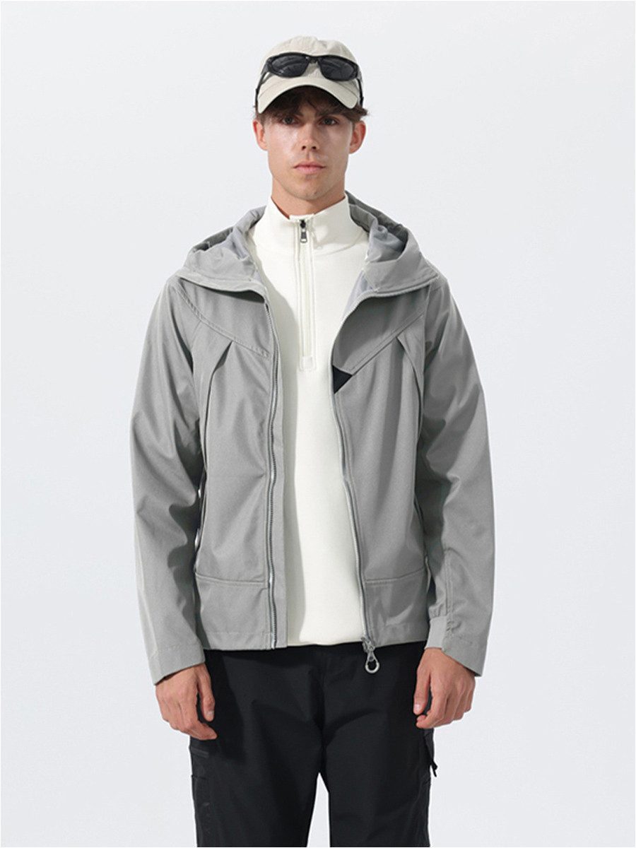 YOUTHUP Funktionsjacke Herren Leichte Outdoorjacke mit Kapuze