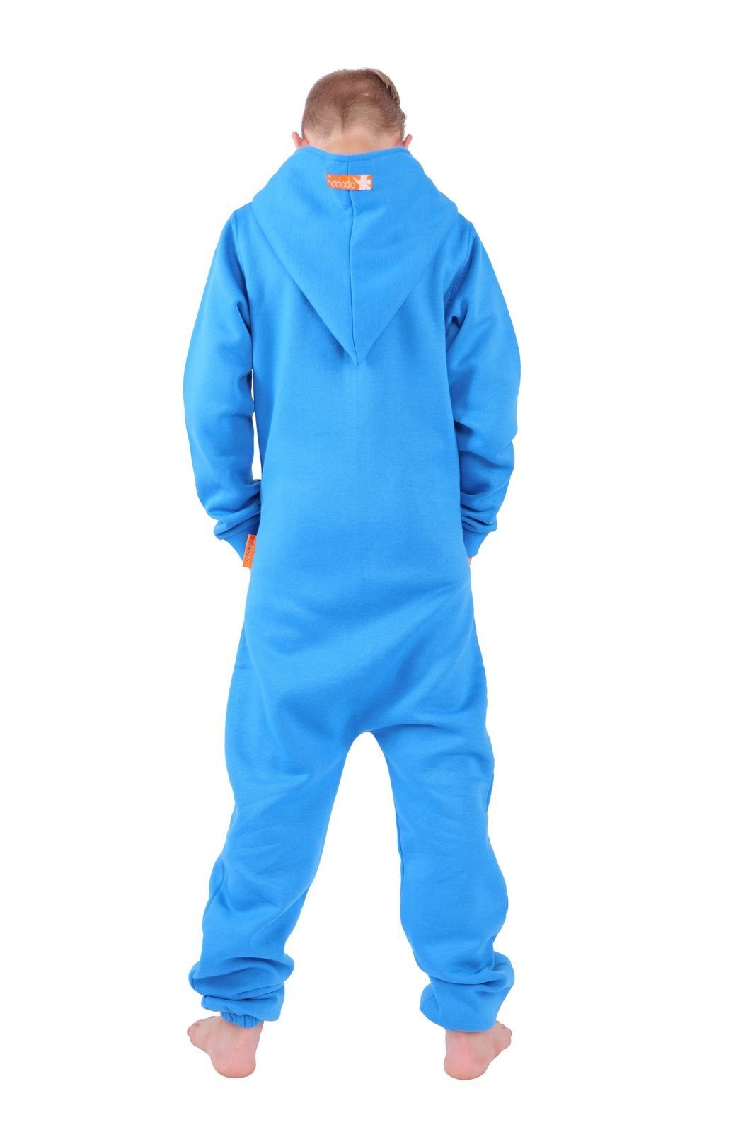 Zwergen und Kapuze (1-tlg) Jumpsuit blau Eingrifftaschen Kinder O'Poppy