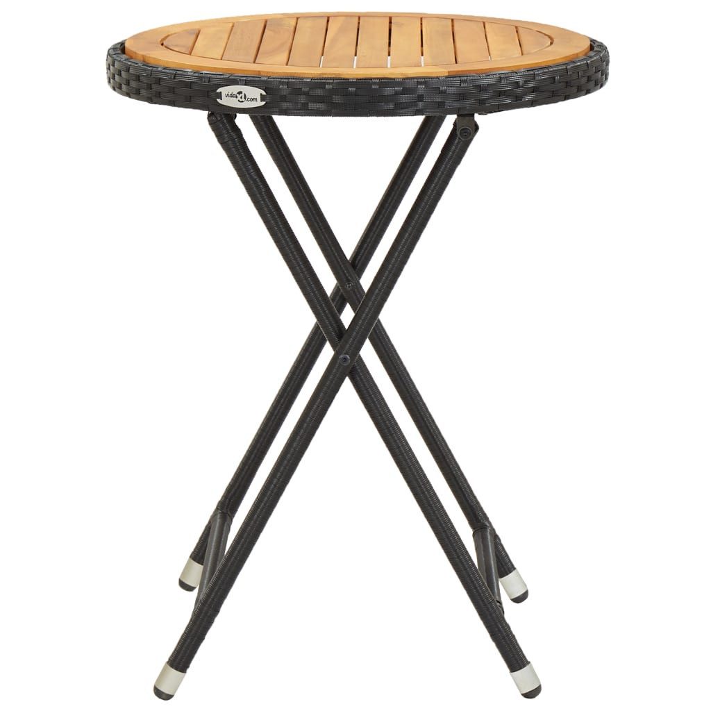 vidaXL Gartentisch Beistelltisch Schwarz 60 cm günstig online kaufen