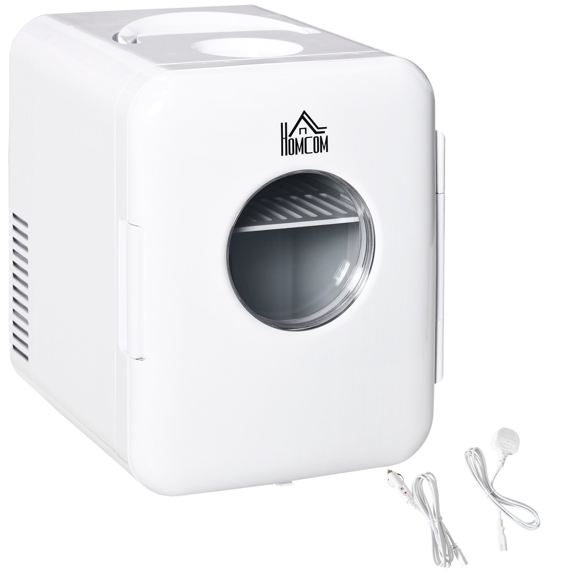 Auto-Warmhaltebox, Weiß Mini-Kühlschrank W Camping Kühlschrank 60 4L für HOMCOM Kühlbox