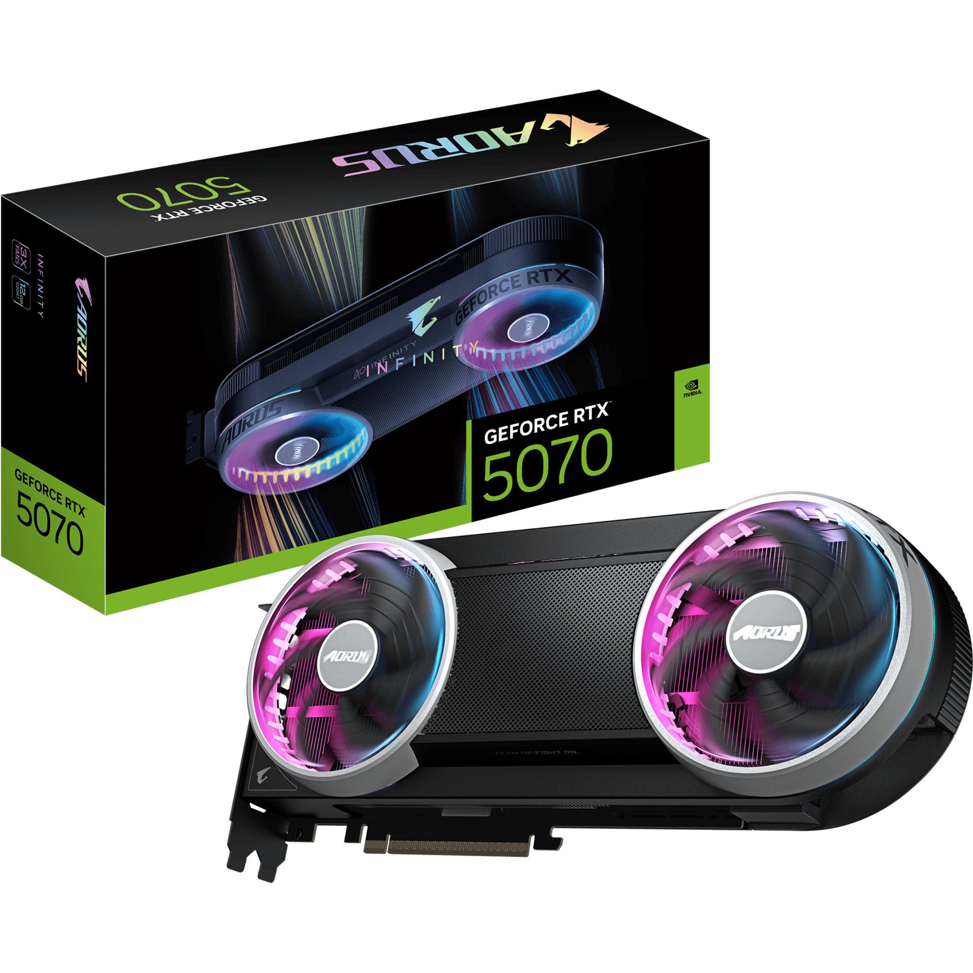 Gigabyte GIGABYTE GeForce RTX 5070 AORUS INFINITY 12G, Grafikkarte (12 GB)