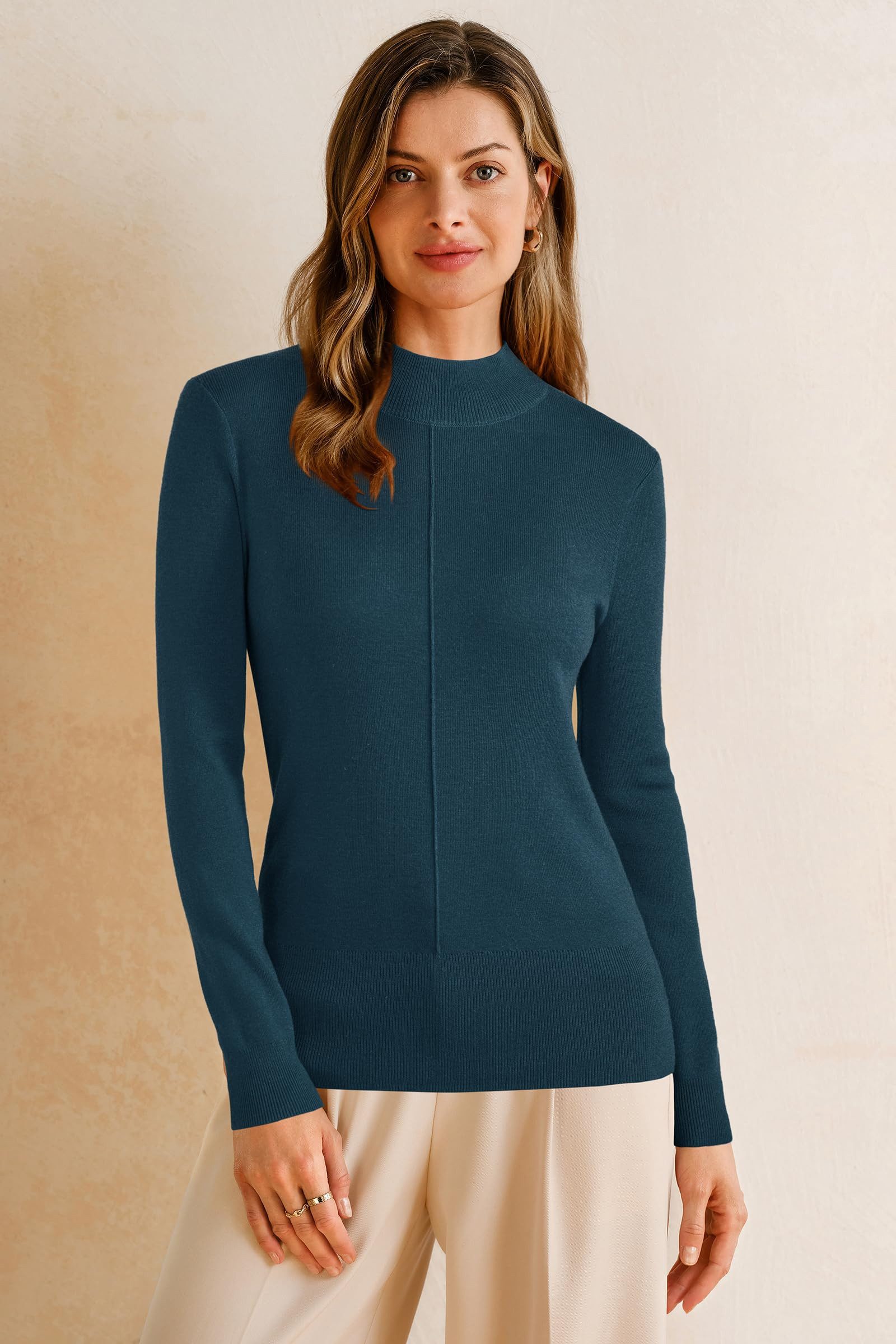 Arach&Cloz Strickpullover Damen Wollpullover Langarm Winter Pullover Oberteile Herbst Winter Oberteile für Damen