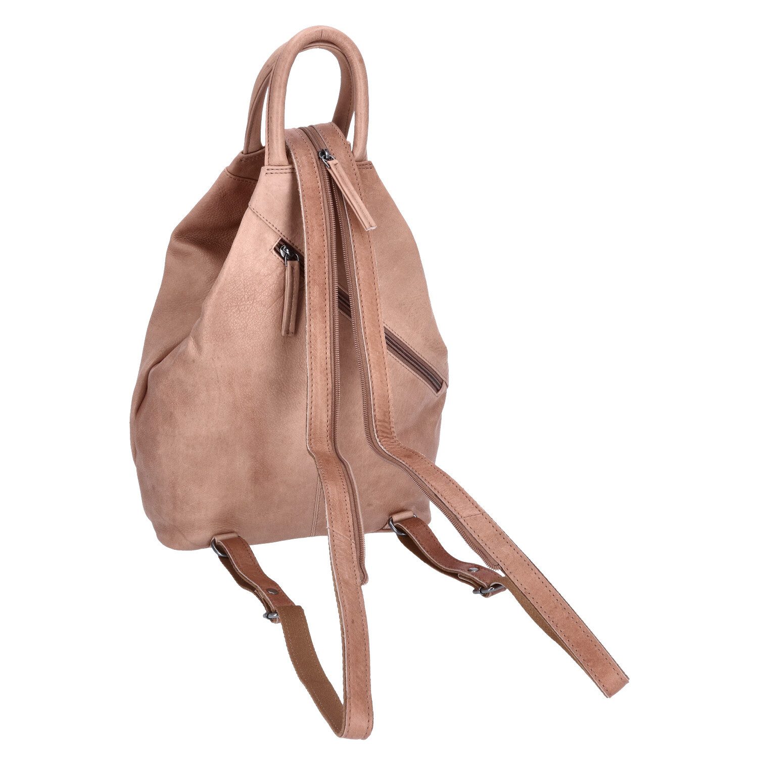 The Skandinavian Brand Freizeitrucksack The Skandinavian Brand Damen Leder Rucksack beige (1-tlg)