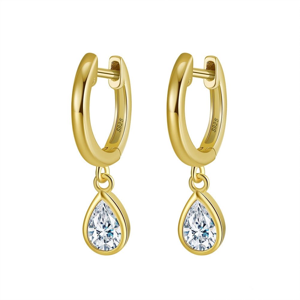 Suzan Gold Paar Creolen Rainlight – Elegante Creolen mit Tropfenanhänger au günstig online kaufen