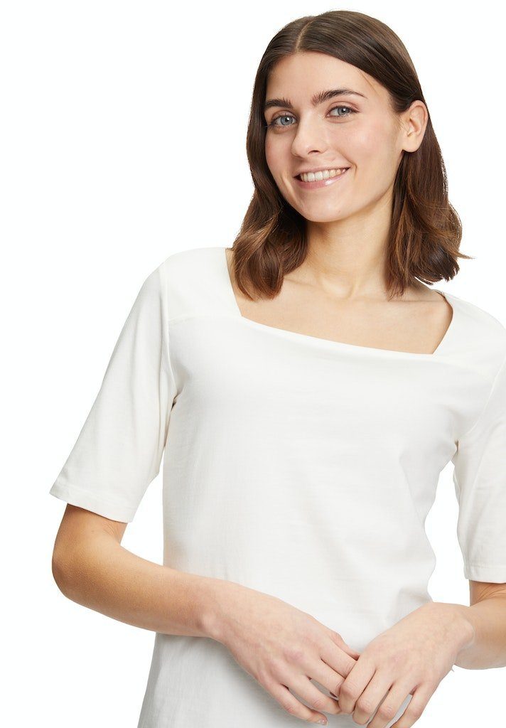 / Betty / Da.Shirt, 1014 Arm 1/2 Barclay Polo Betty Shirt T-Shirt Offwhite Barclay Kurz