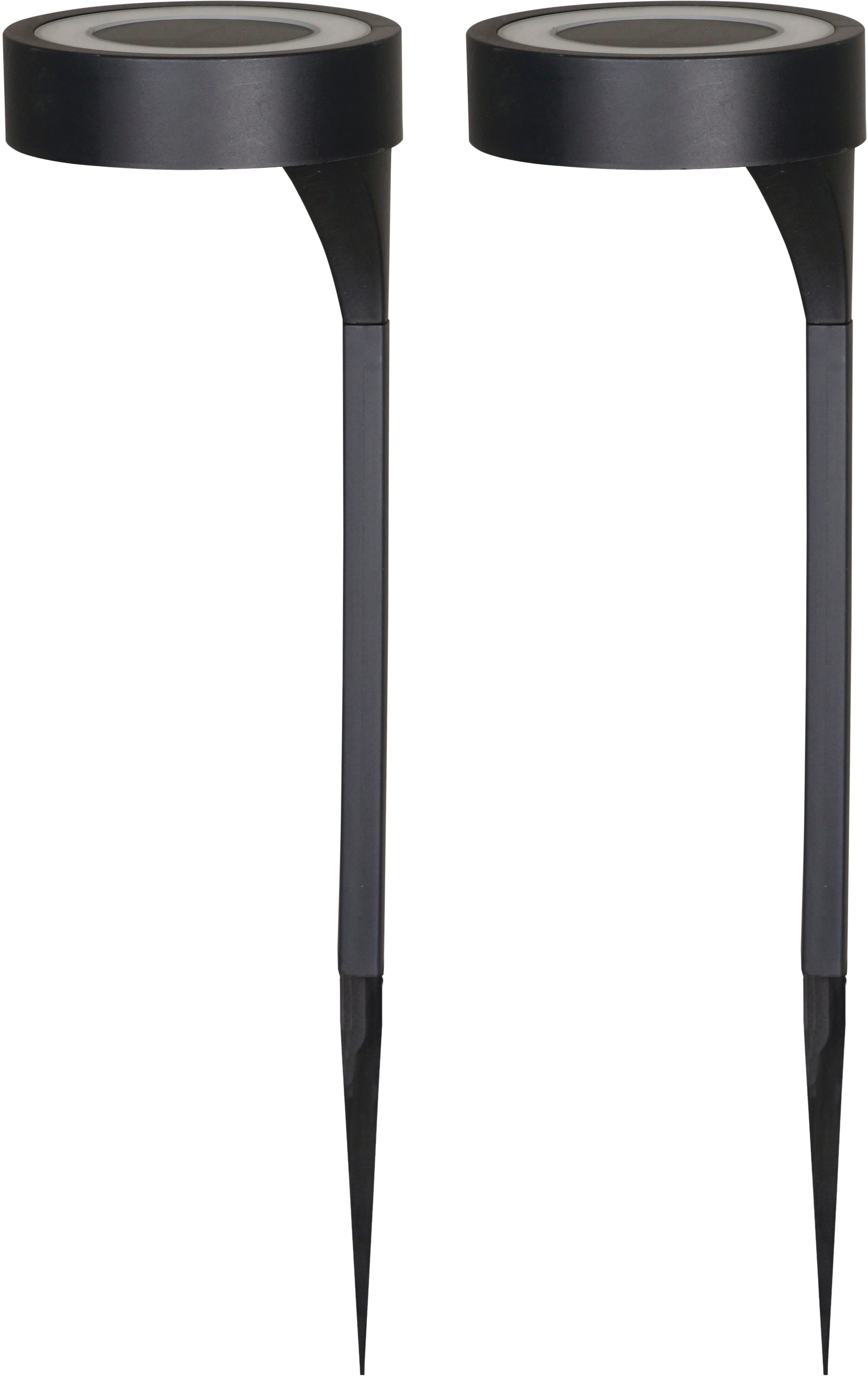 Luxform Gartenleuchte Solar-Gartenleuchten - Orange - 2 St - LED, LED fest günstig online kaufen