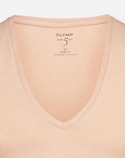 caramel Level V-Shirt OLYMP fit body 5