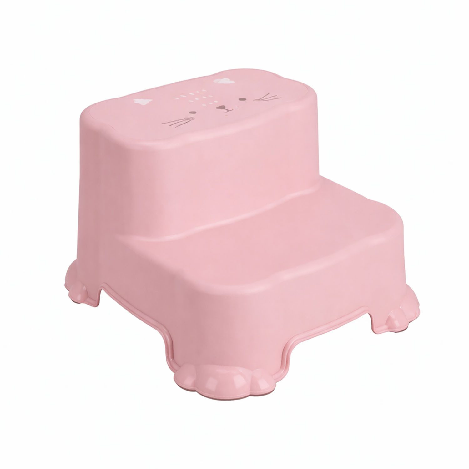 Mojawo Fußhocker Kinder Tritthocker Trittstufe Hocker Kunststoff Pink rutschfest