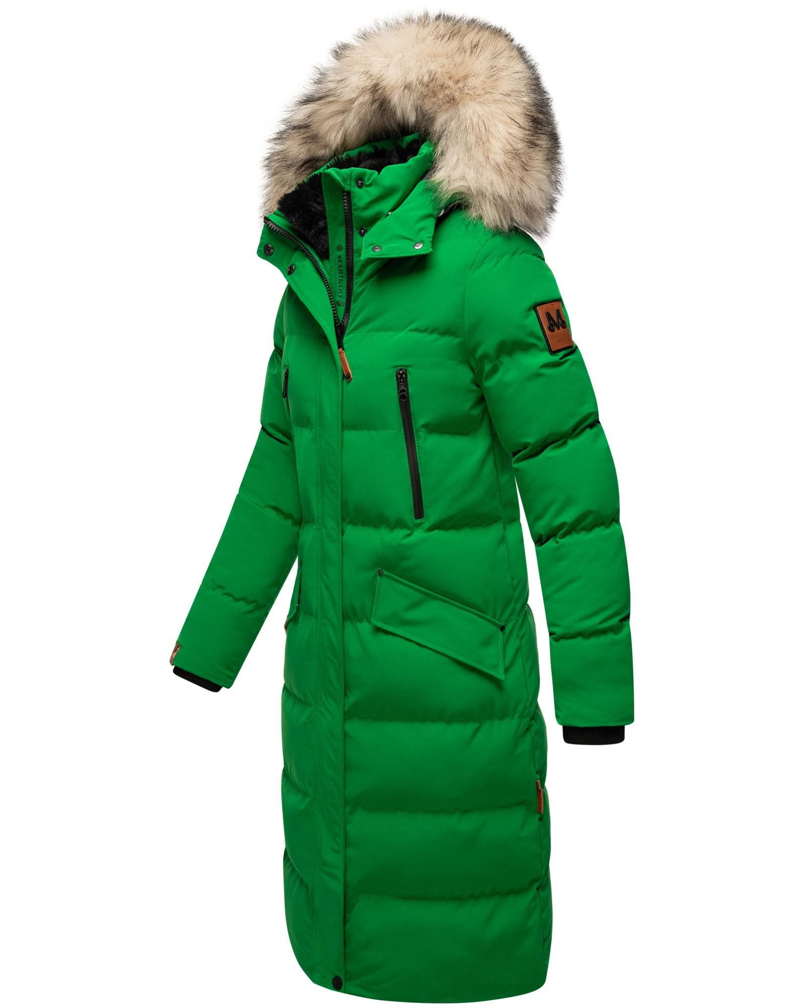 Marikoo Schneejacke Marikoo Schneesternchen Damen Winter Steppjacke B890 langer Parka mit abnehmbarer Kapuze – Bild 3 von 5