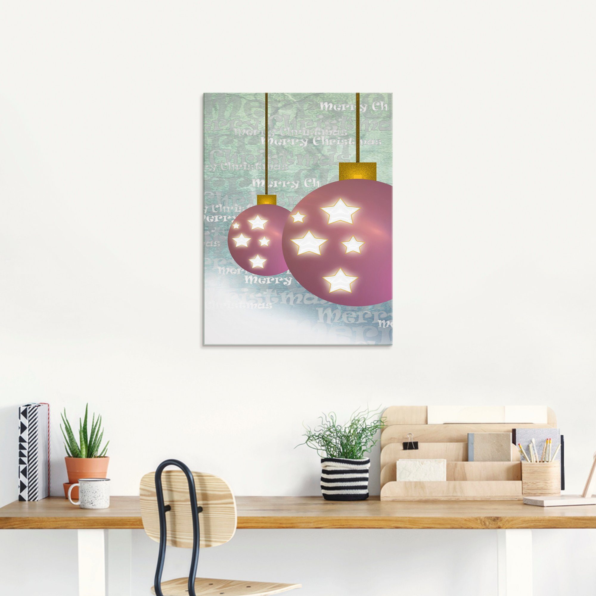 Artland Glasbild »Weihnachtskugel«, Weihnachten (1 Stück)-kaufen