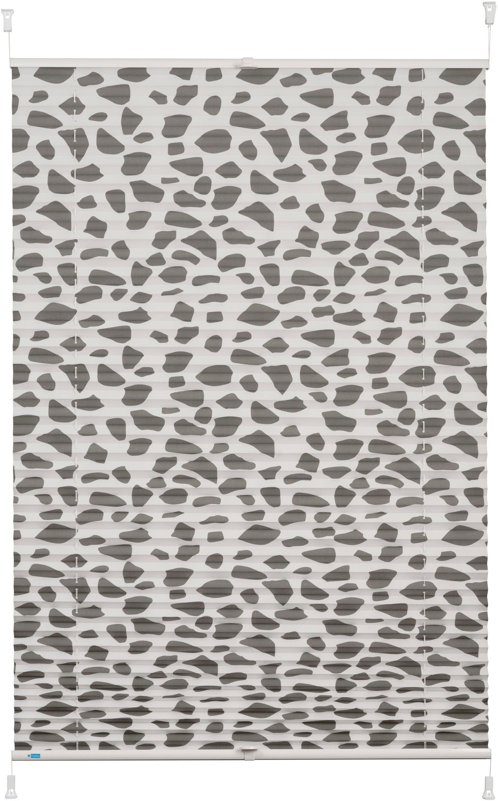 K-HOME Plissee Klemmfix Pisa, Lichtschutz, ohne Bohren, verspannt, Klemmfix günstig online kaufen