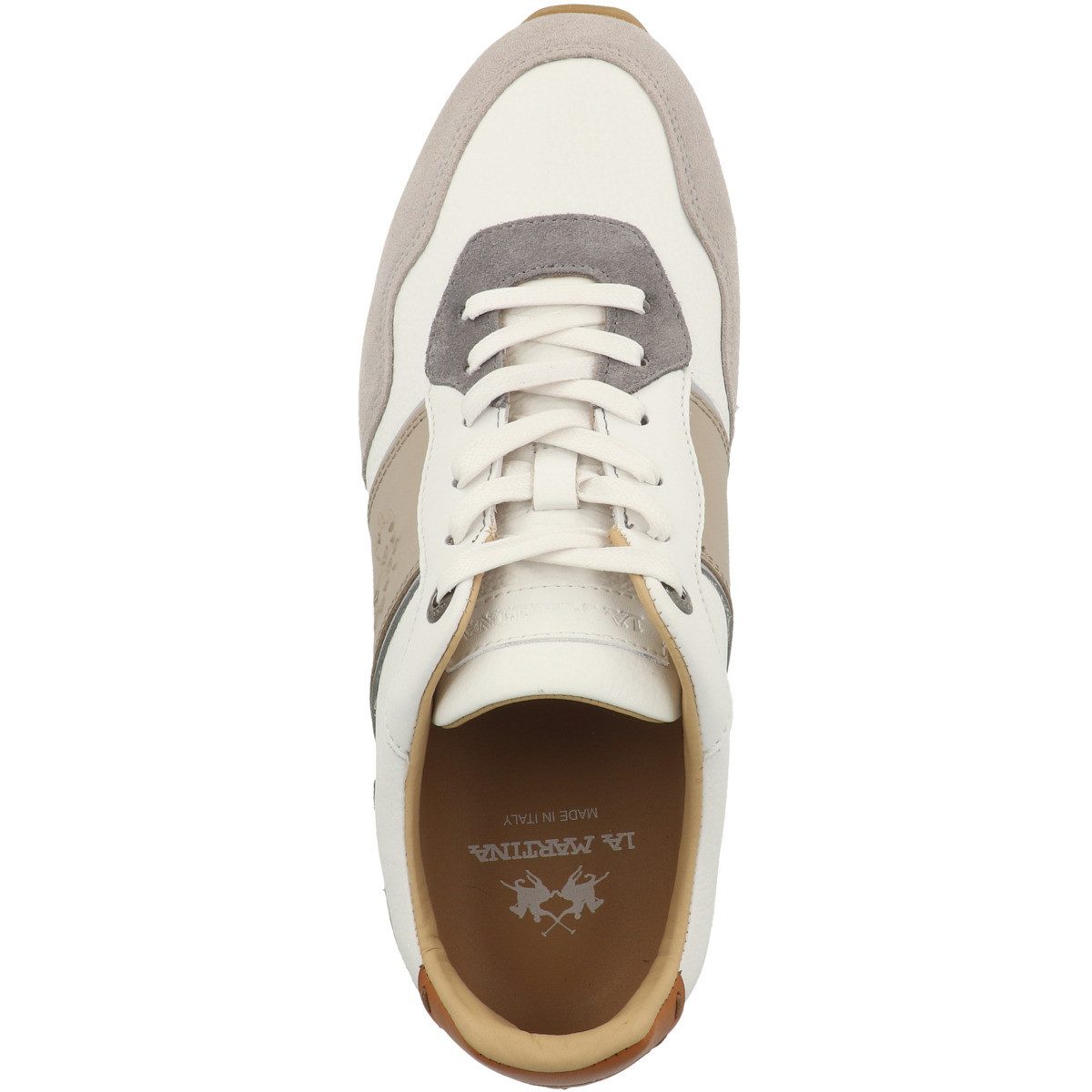 La Martina LFM261 Herren Sneaker Turnschuhe, Sportschuhe, Freizeitschuhe, Halbschuhe, Schnürschuhe – Bild 2 von 5