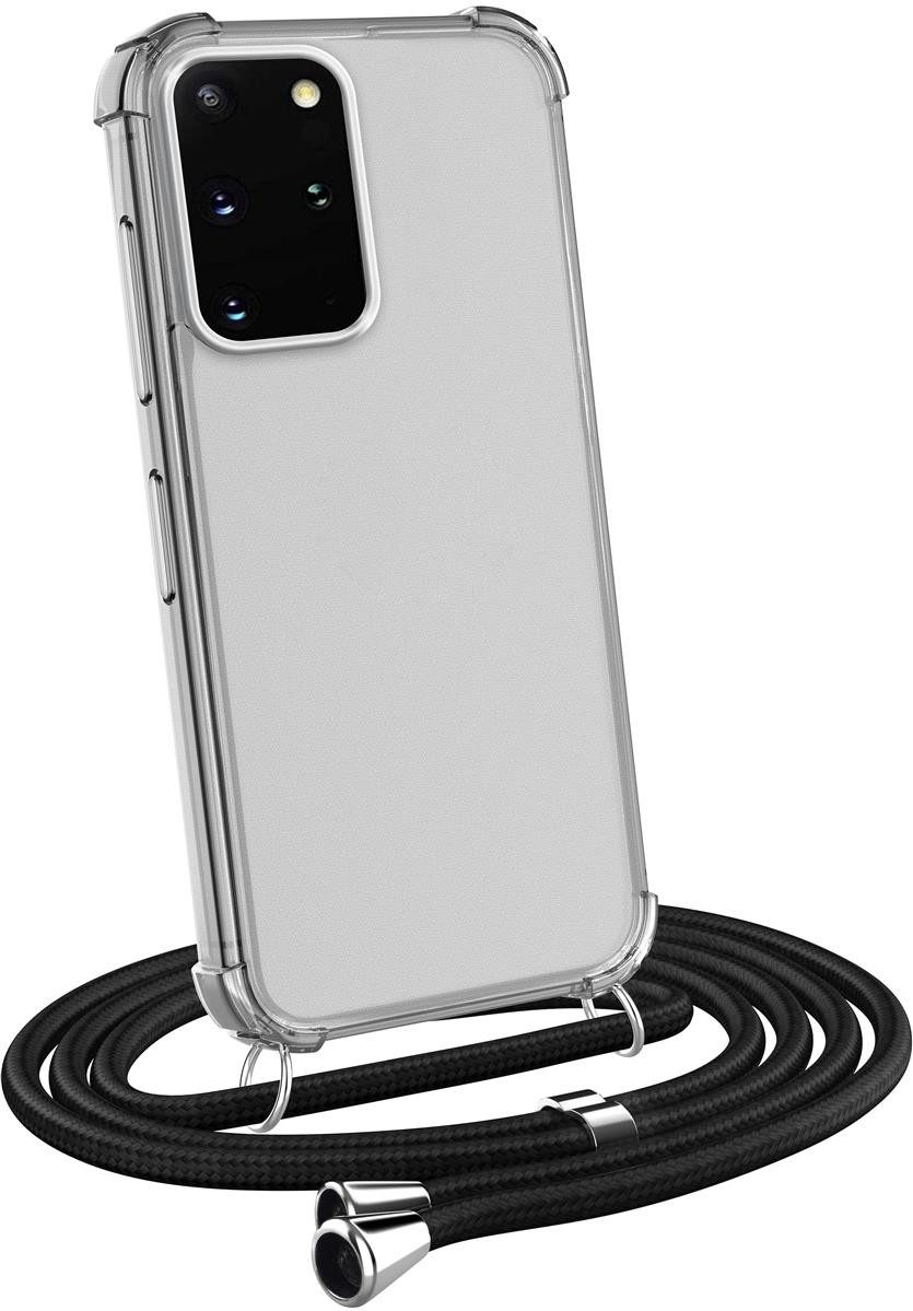 MyGadget Handyhülle TPU Hülle Band Handykette Handyband Umhängen Case Für Samsung Galaxy S20 Plus