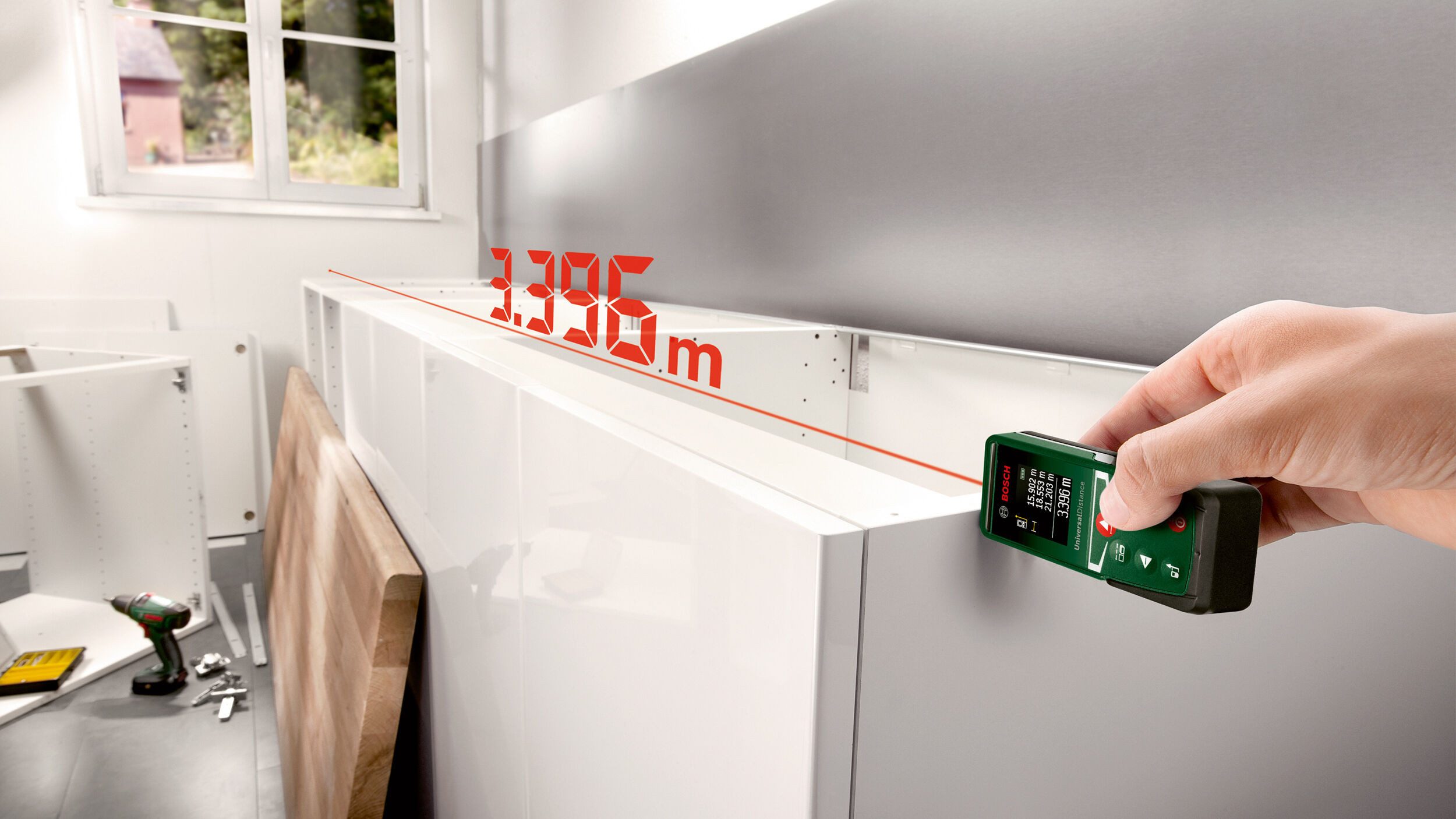 BOSCH Entfernungsmesser UniversalDistance 50, Digitaler Laser - im Karton